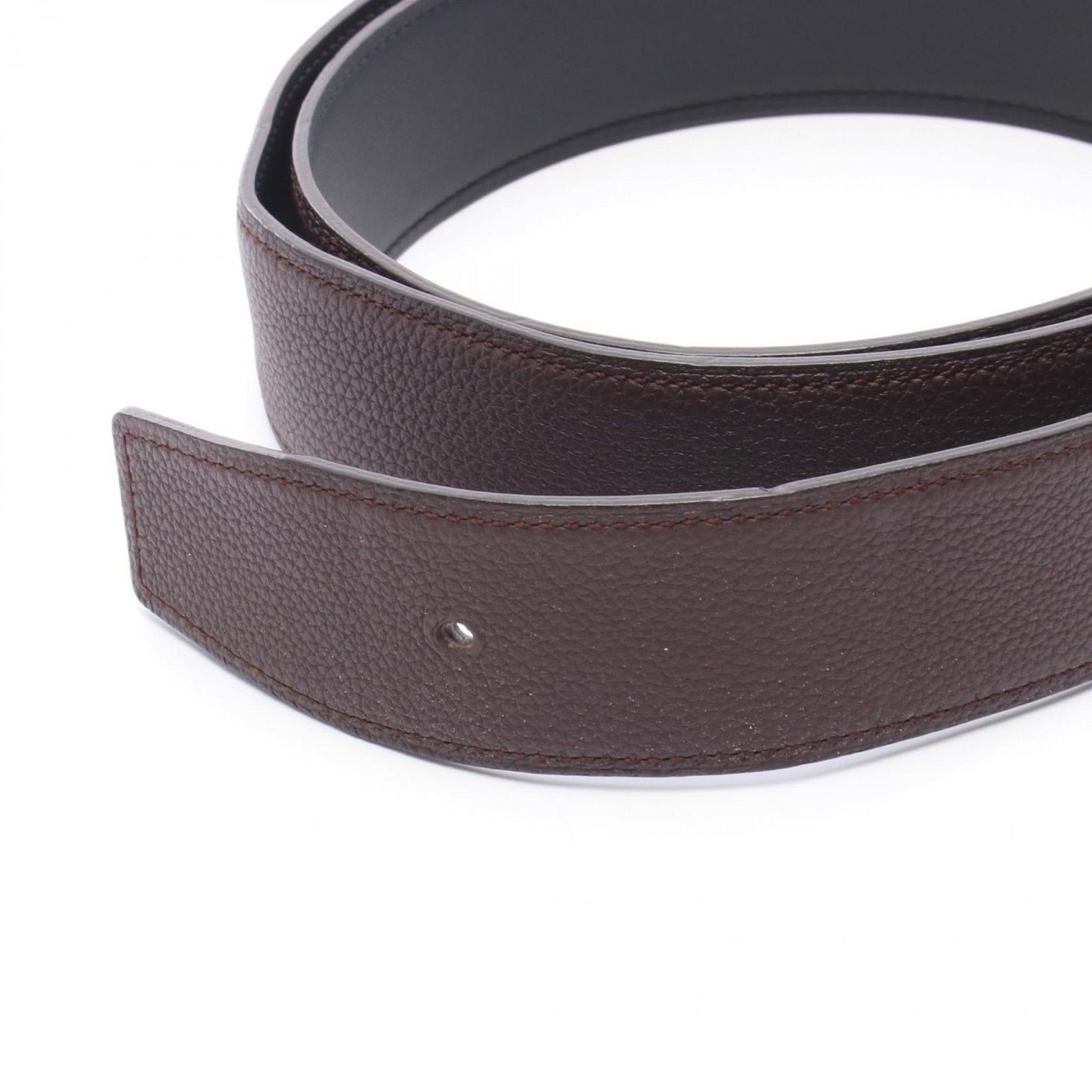 Hermes belt clothing Togo Swift men's brown and black