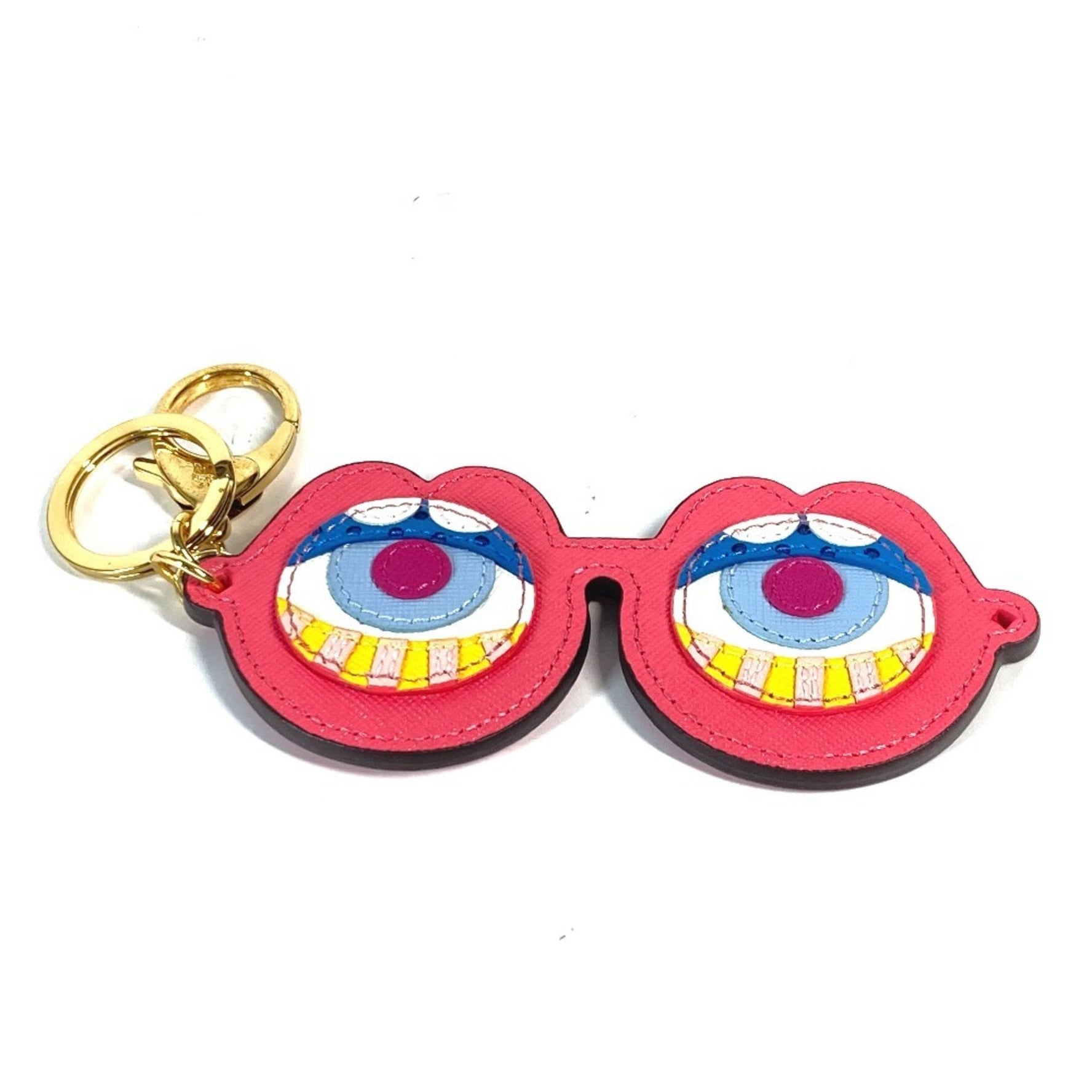 MCM CRAIG & KARL collaboration Craig Karl glasses design bag charm keychain leather men's