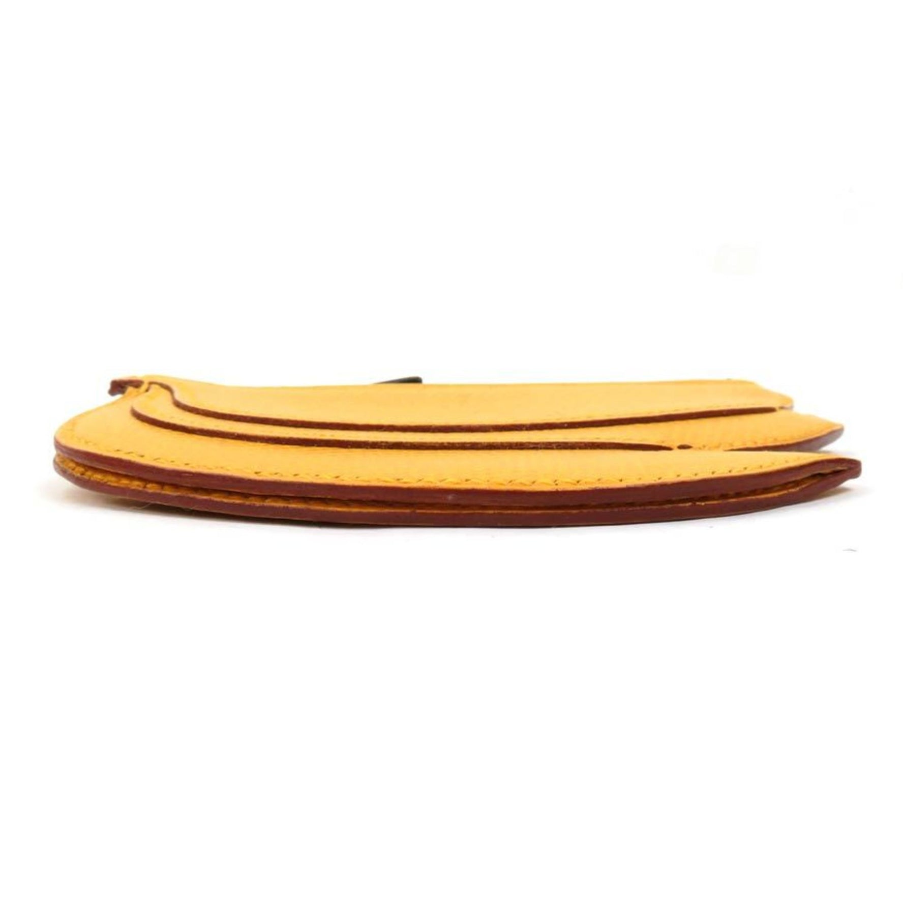 Hermes coin case fruit banana leather unisex