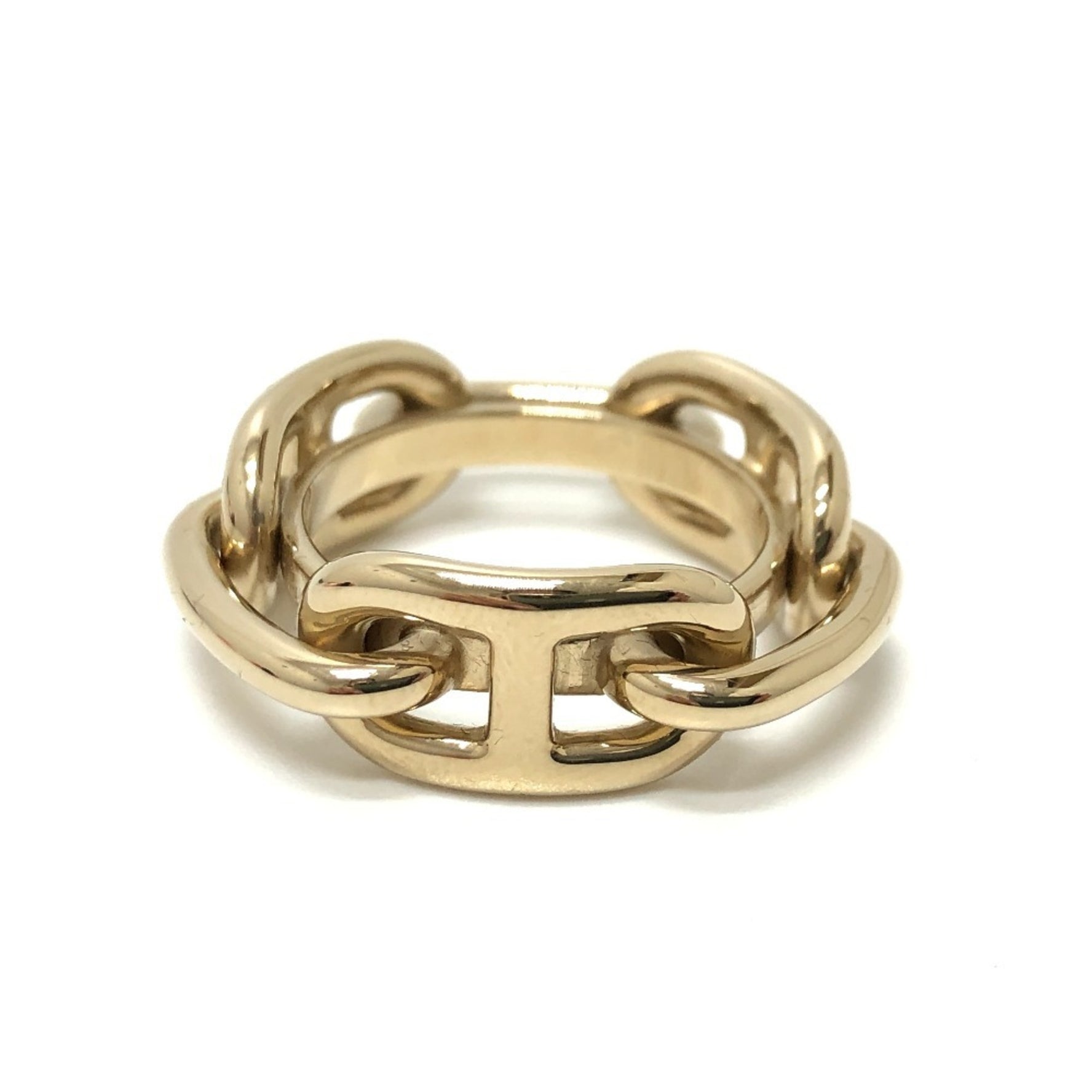 HERMES Legato Scarf Ring 90, Metal, Gold