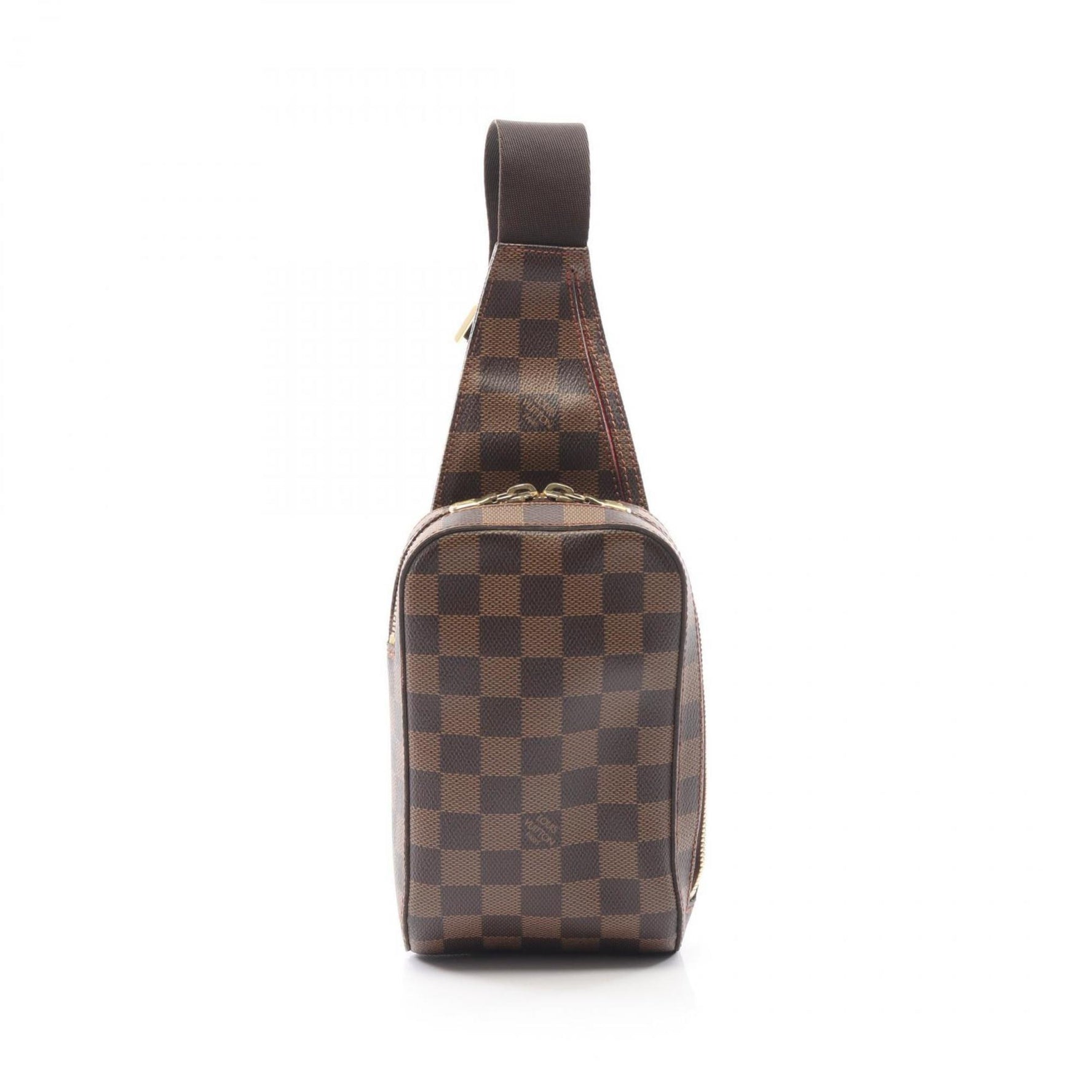 Louis Vuitton Geronimos Waist Bag/Body Bag, Coated Canvas with Damier Leather, Brown