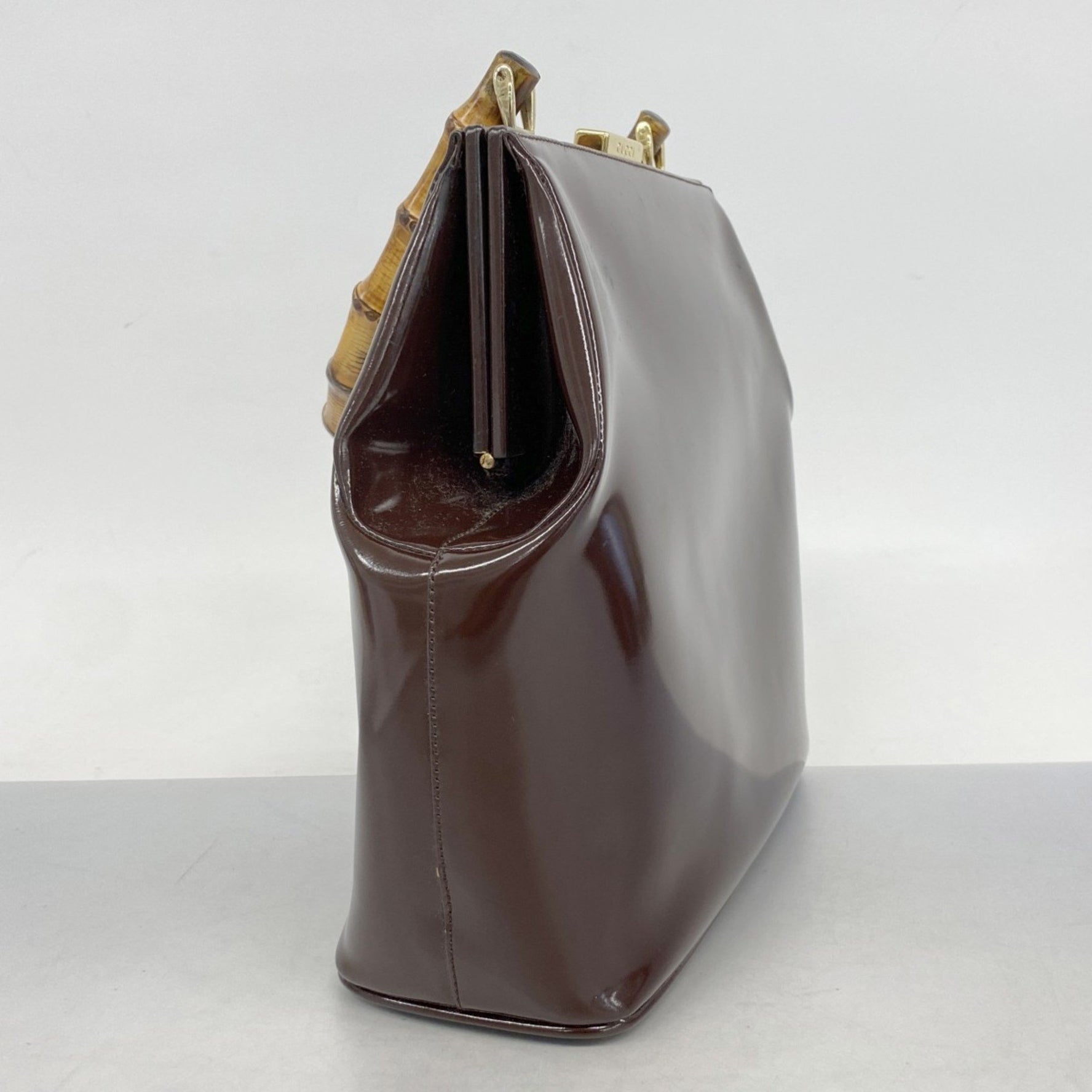 Gucci Bamboo Handbag 000 781 0295 Patent Leather