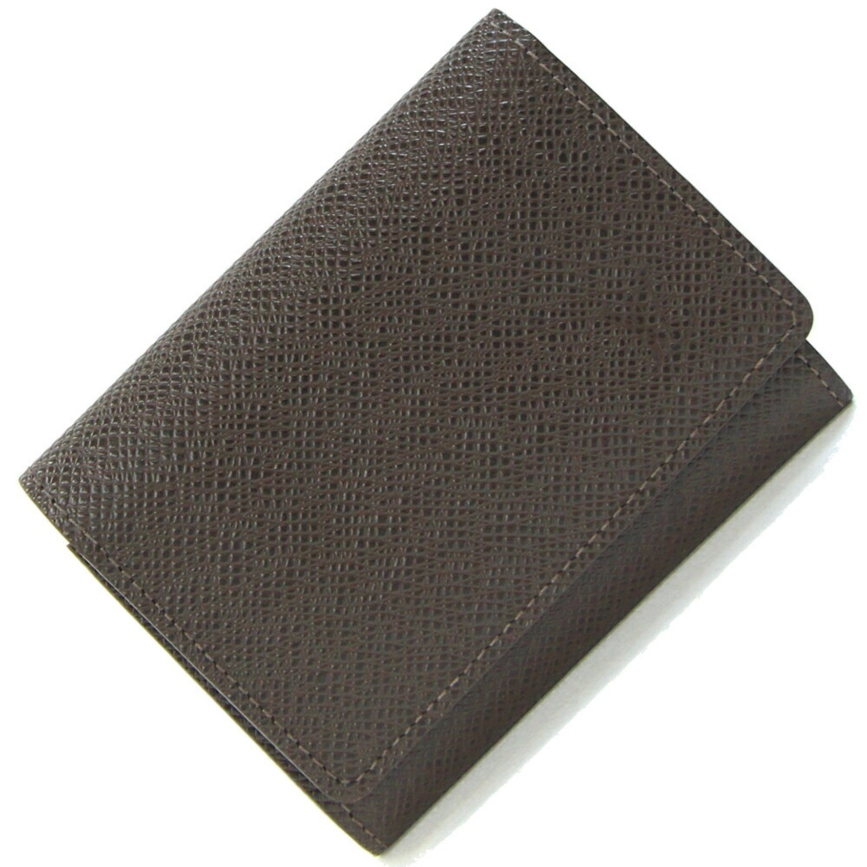 Louis Vuitton Taiga Envelope Carte de Visite Business Card Case Grizzly Case/Card Holder Brown Pass