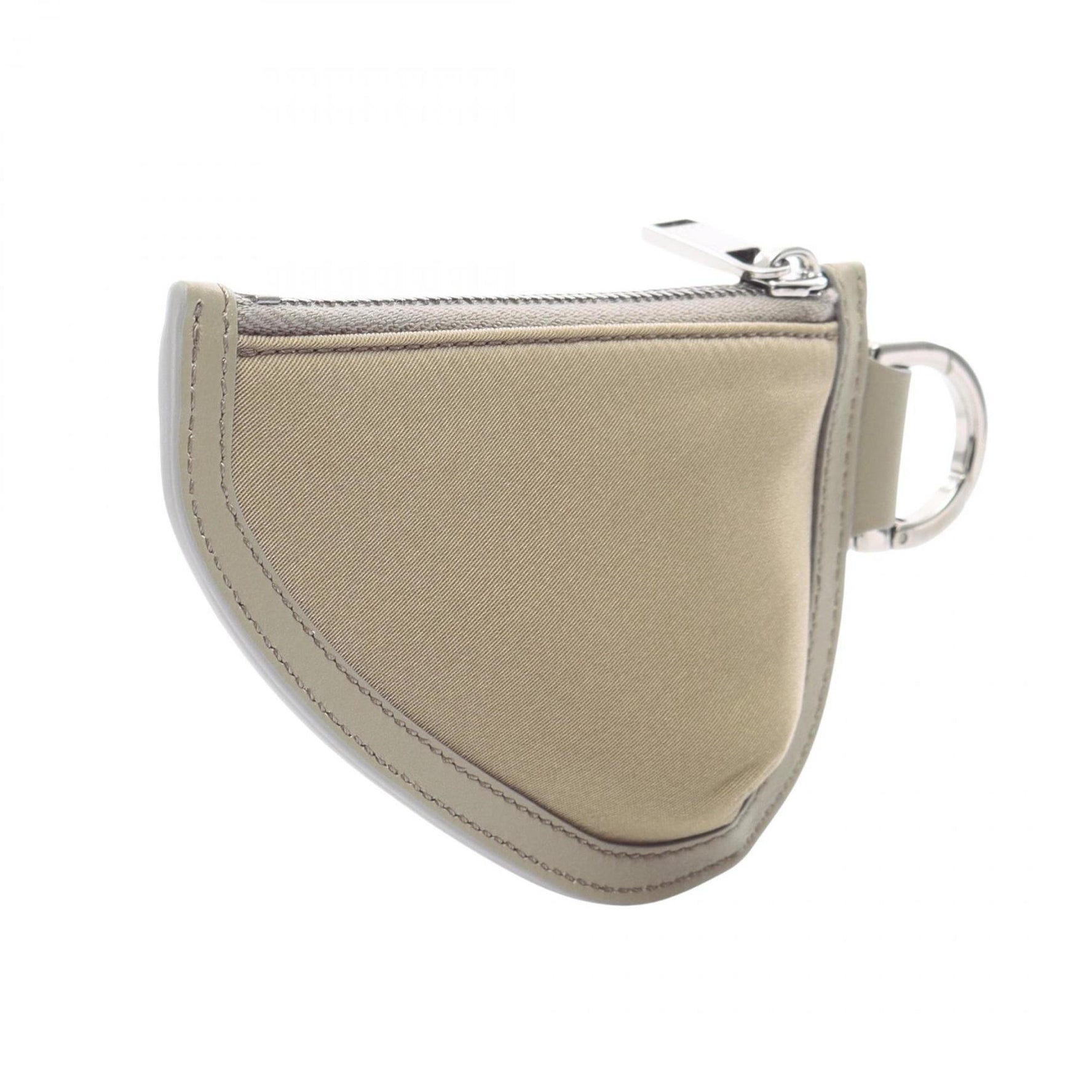 Christian Dior Saddle Wallet/Coin Case, Nylon and Leather