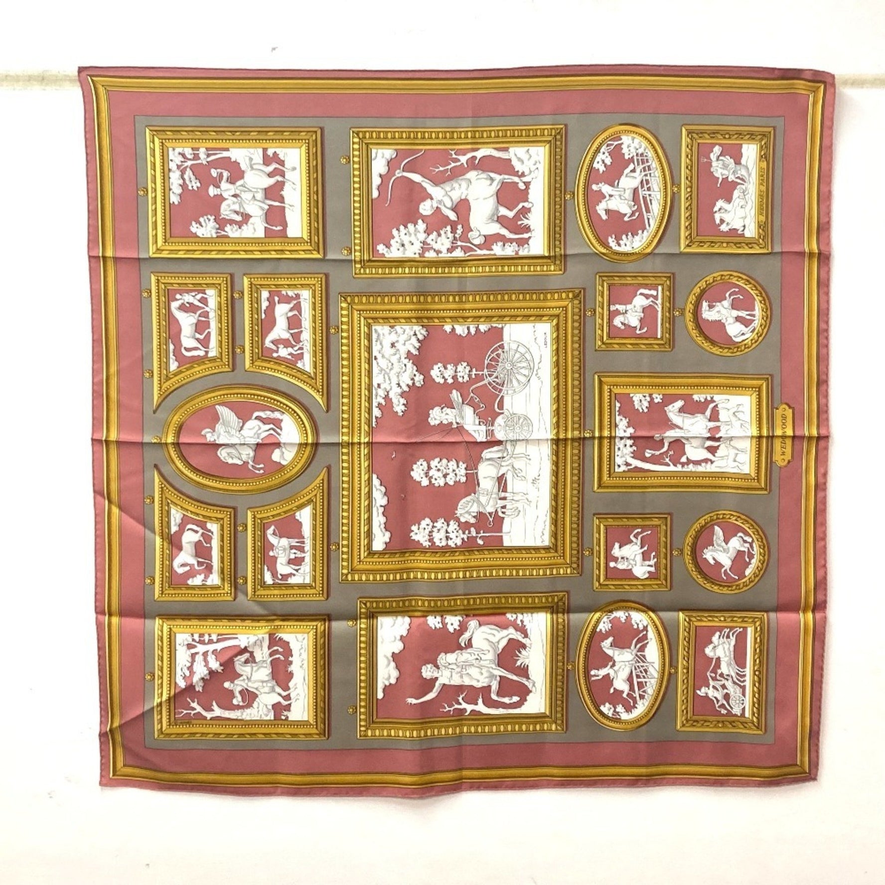 HERMES Wedgwood Carre 90 Scarf, Silk
