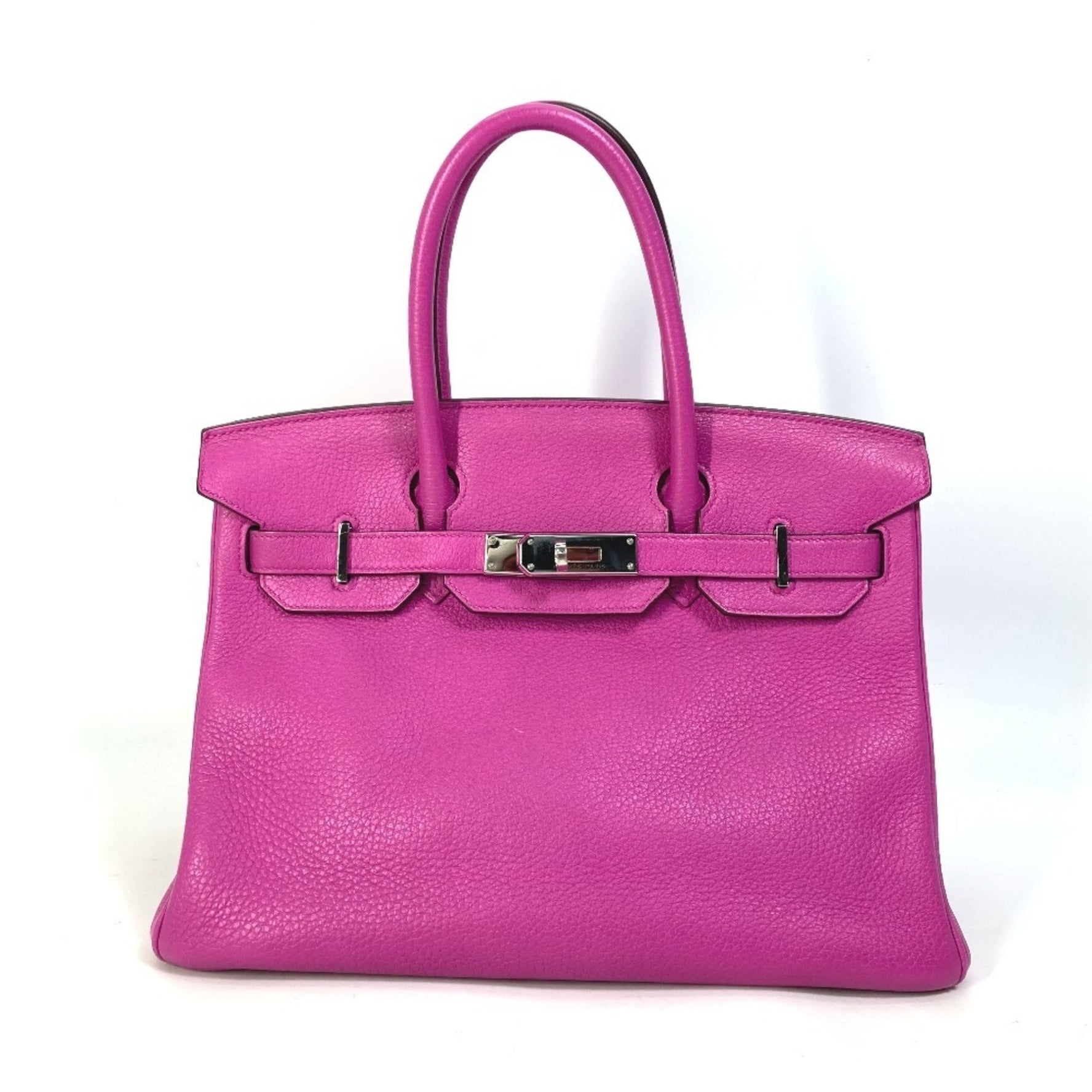 HERMES Birkin 30 Tote Bag, Handbag, Taurillon Clemence Leather, Magnolia