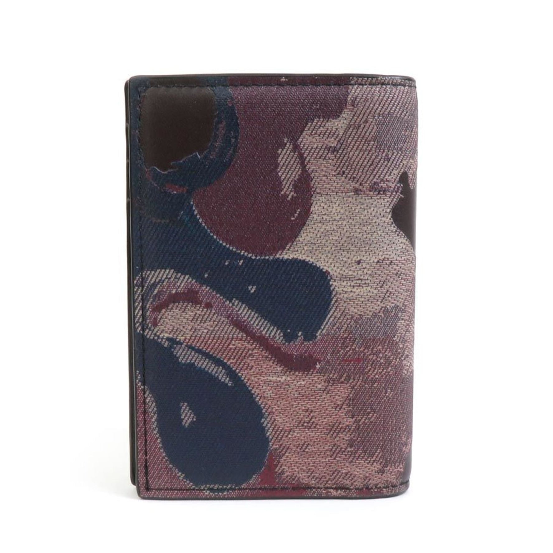 Christian Dior Business Card Holder/Card Case Peter Doig Collaboration Leather Multicolor