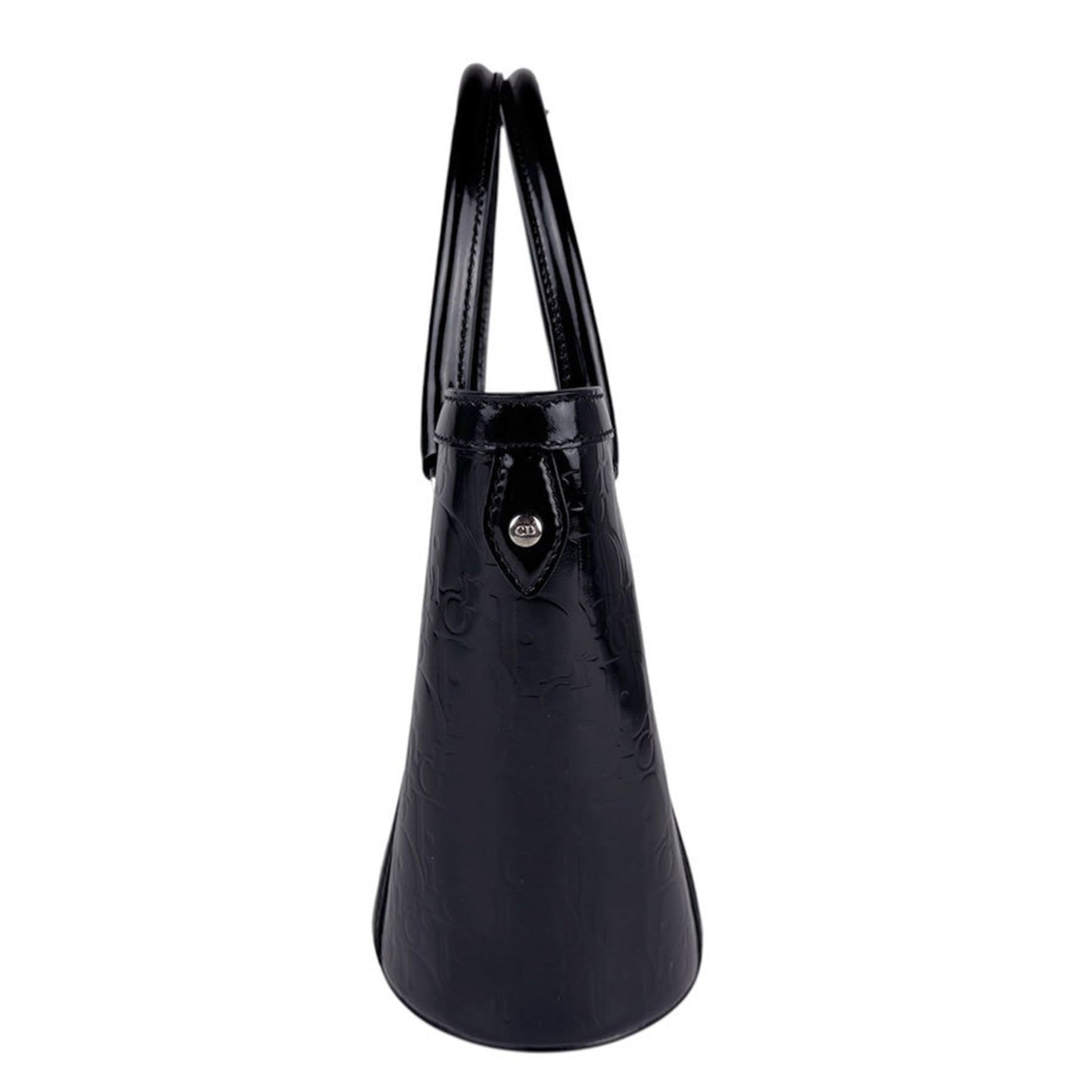Christian Dior Patent Leather Handbag in and Silver