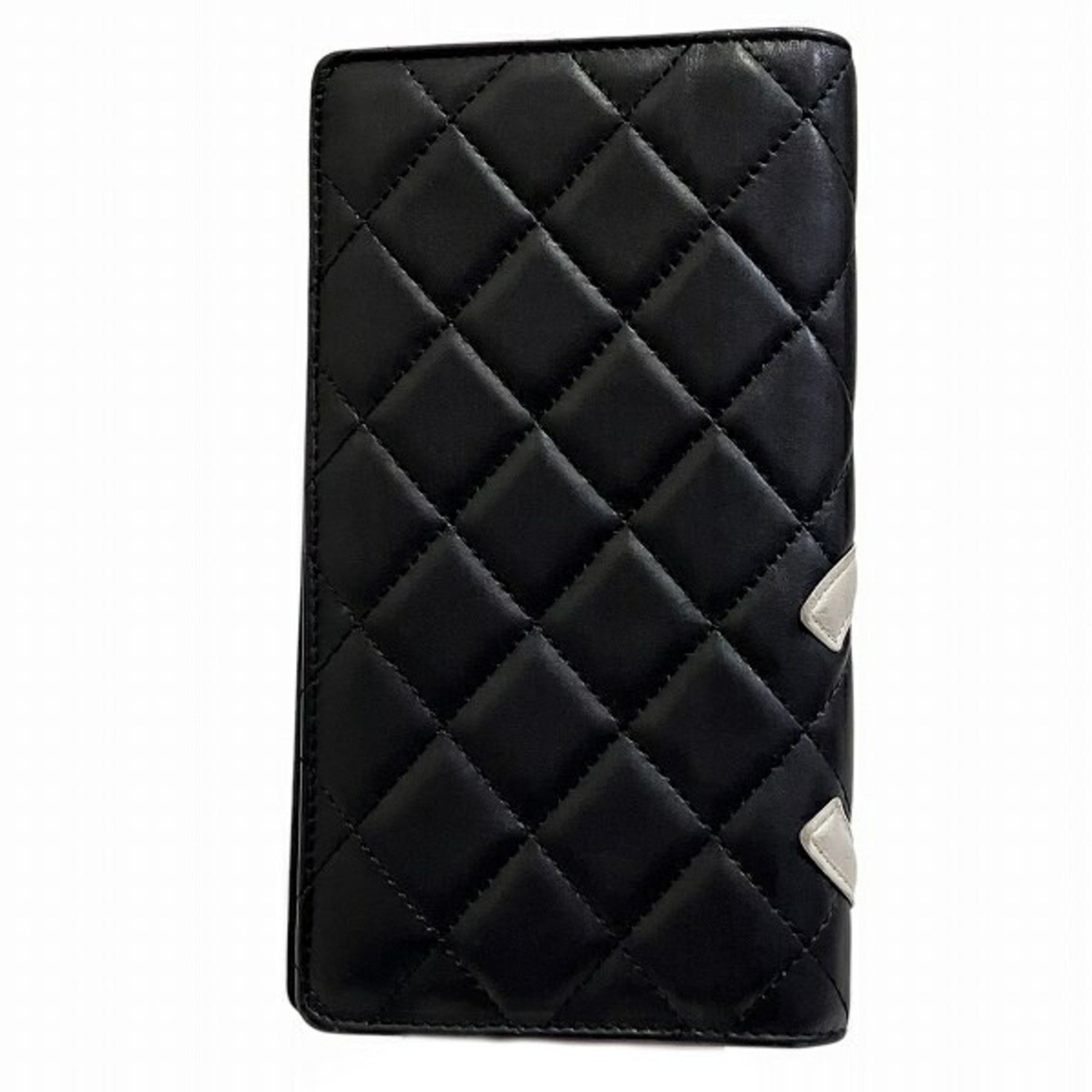 CHANEL Cambon Line Matelasse Bi-fold Wallet Long