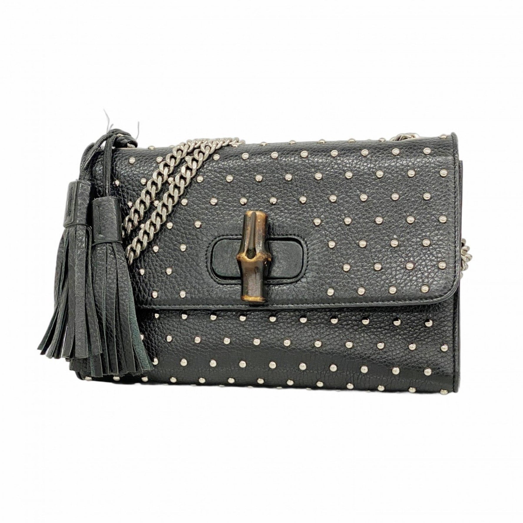 Gucci Bamboo Shoulder Bag Leather