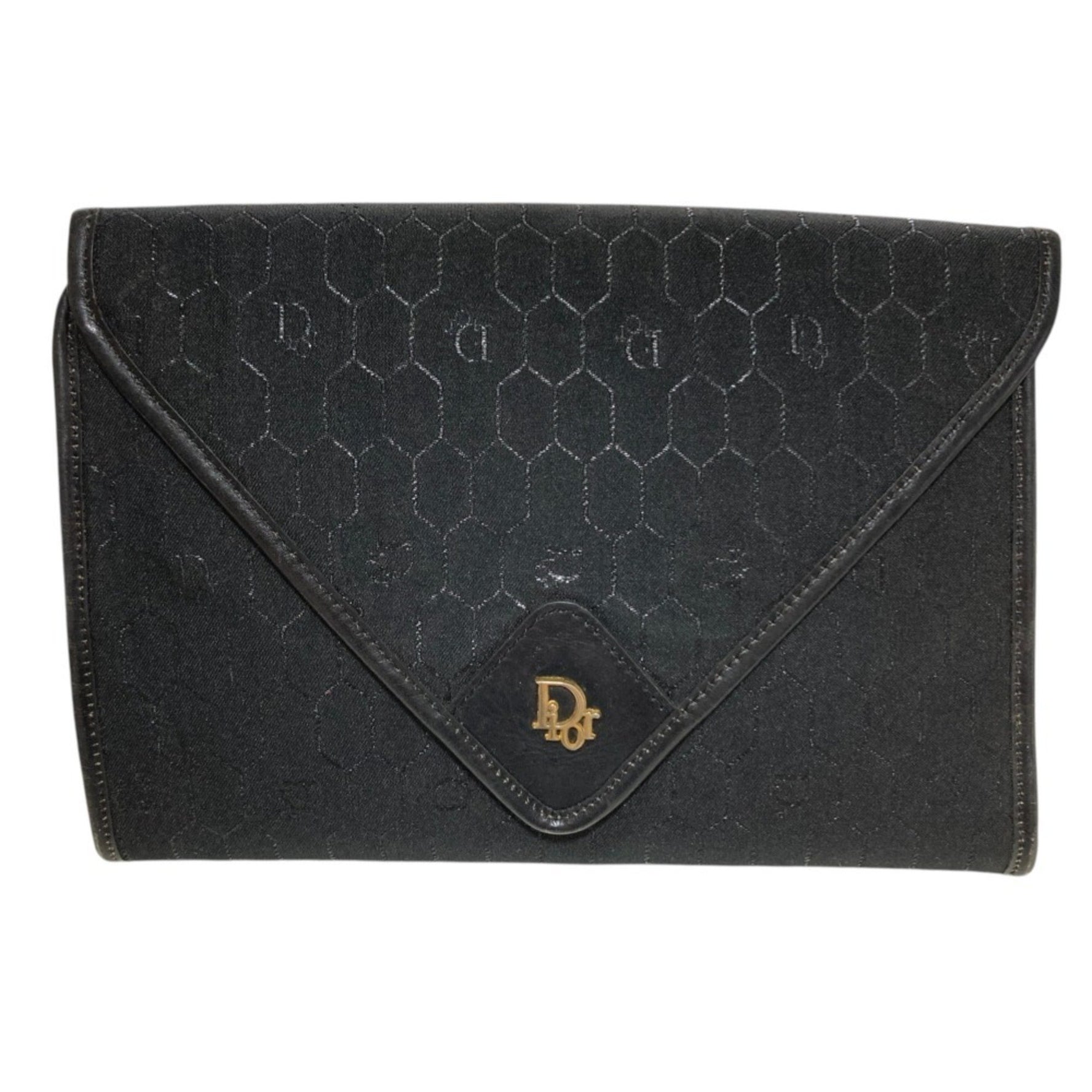 Christian Dior Vintage Chain Canvas Shoulder Bag