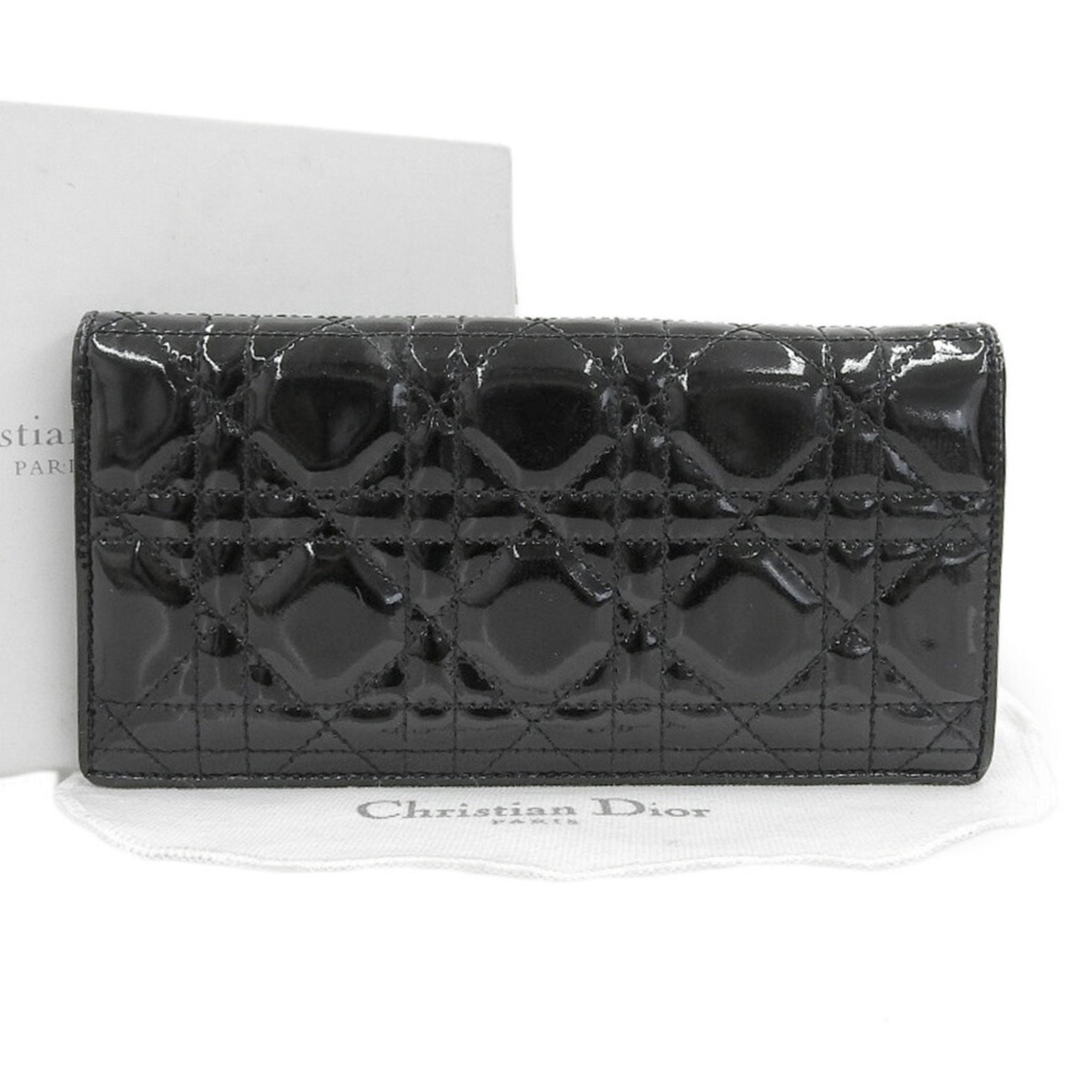 Christian Dior Cannage Bi-fold Long Wallet