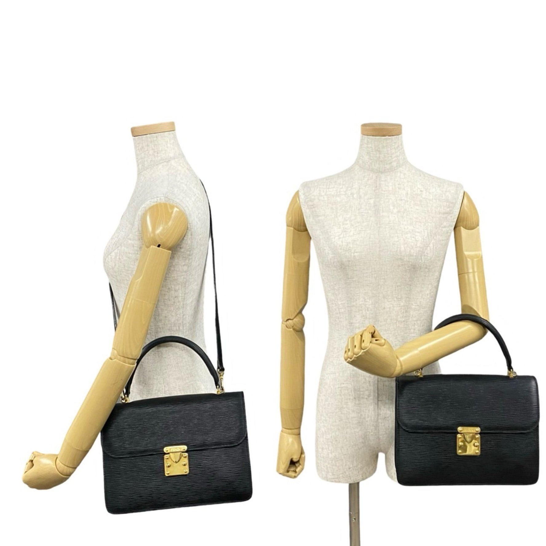 FENDI FF logo hardware, Epi leather, genuine leather handbag/shoulder bag