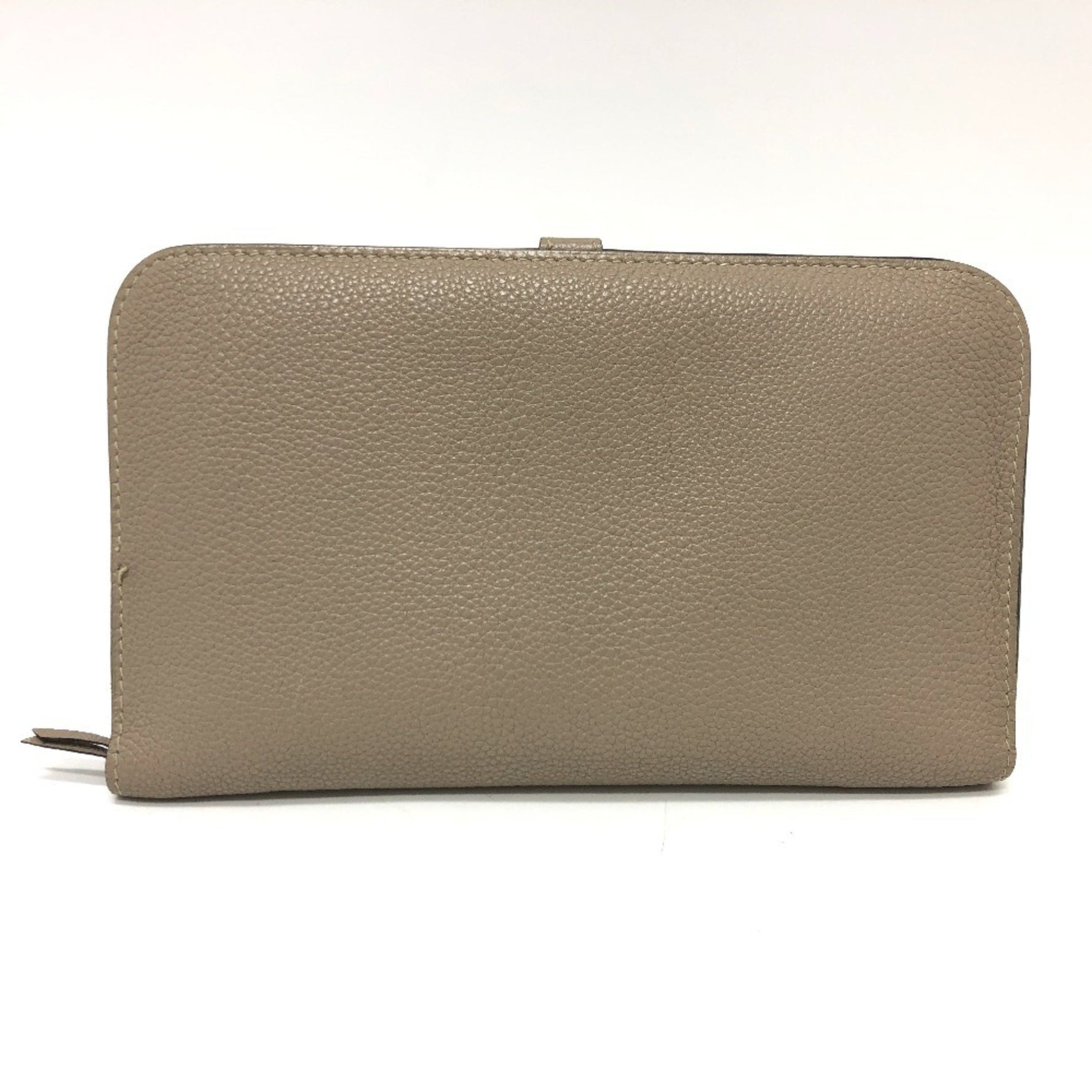 HERMES Dogon GM Long Wallet Togo Asphalt