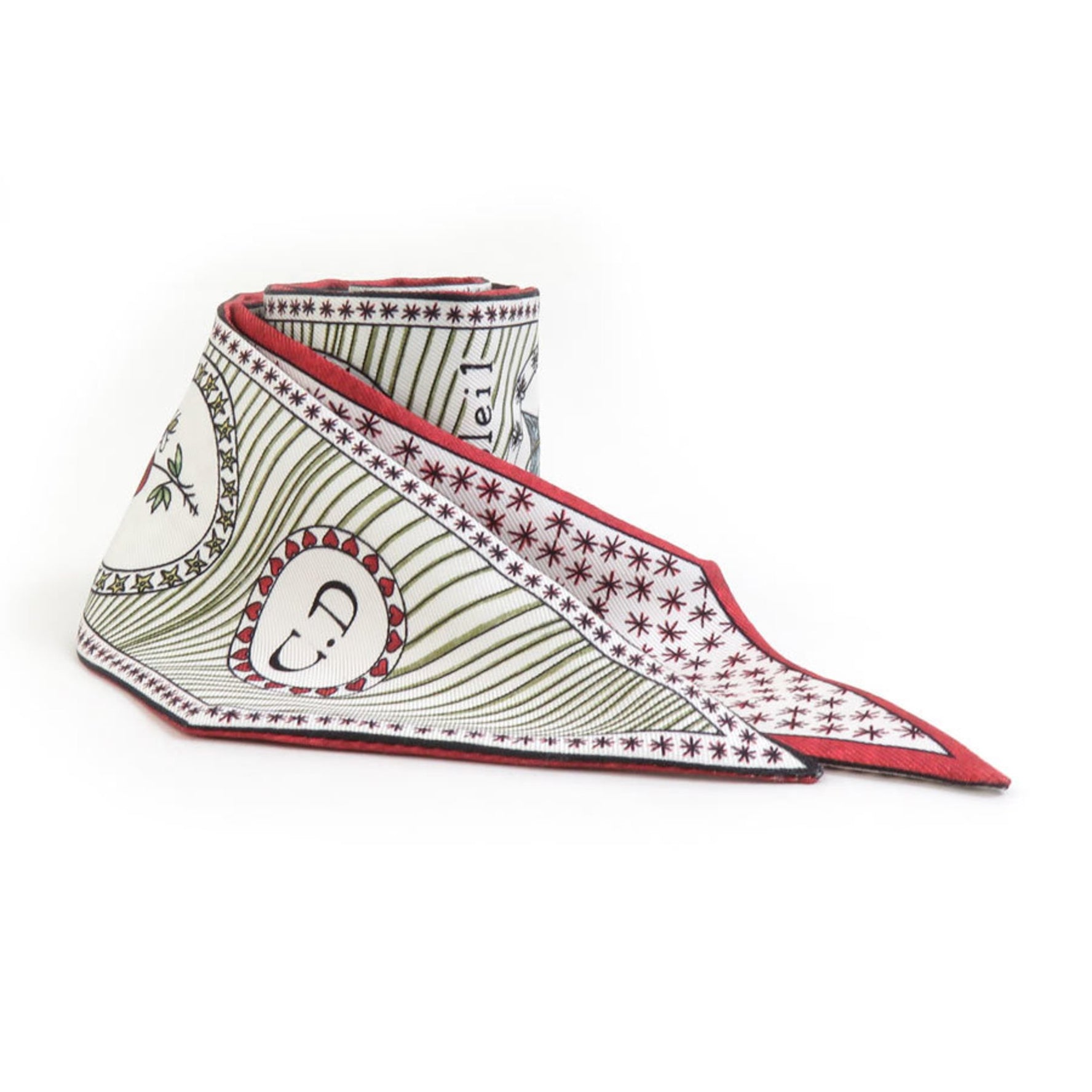 Christian Dior Scarf/Muffler, Silk Ribbon Scarf, Multicolor
