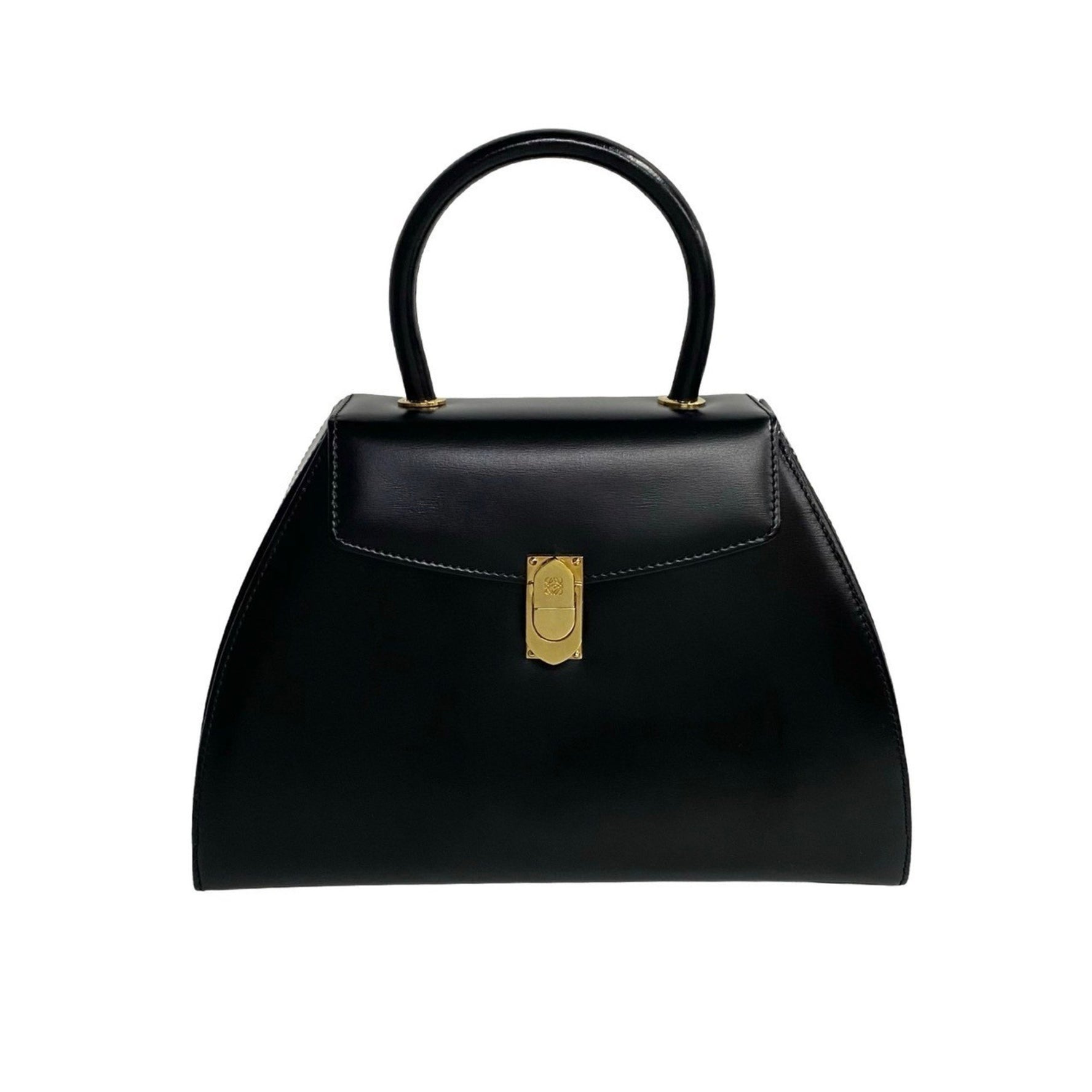 LOEWE Anagram Logo Hardware Calfskin Leather Mini Tote Bag in