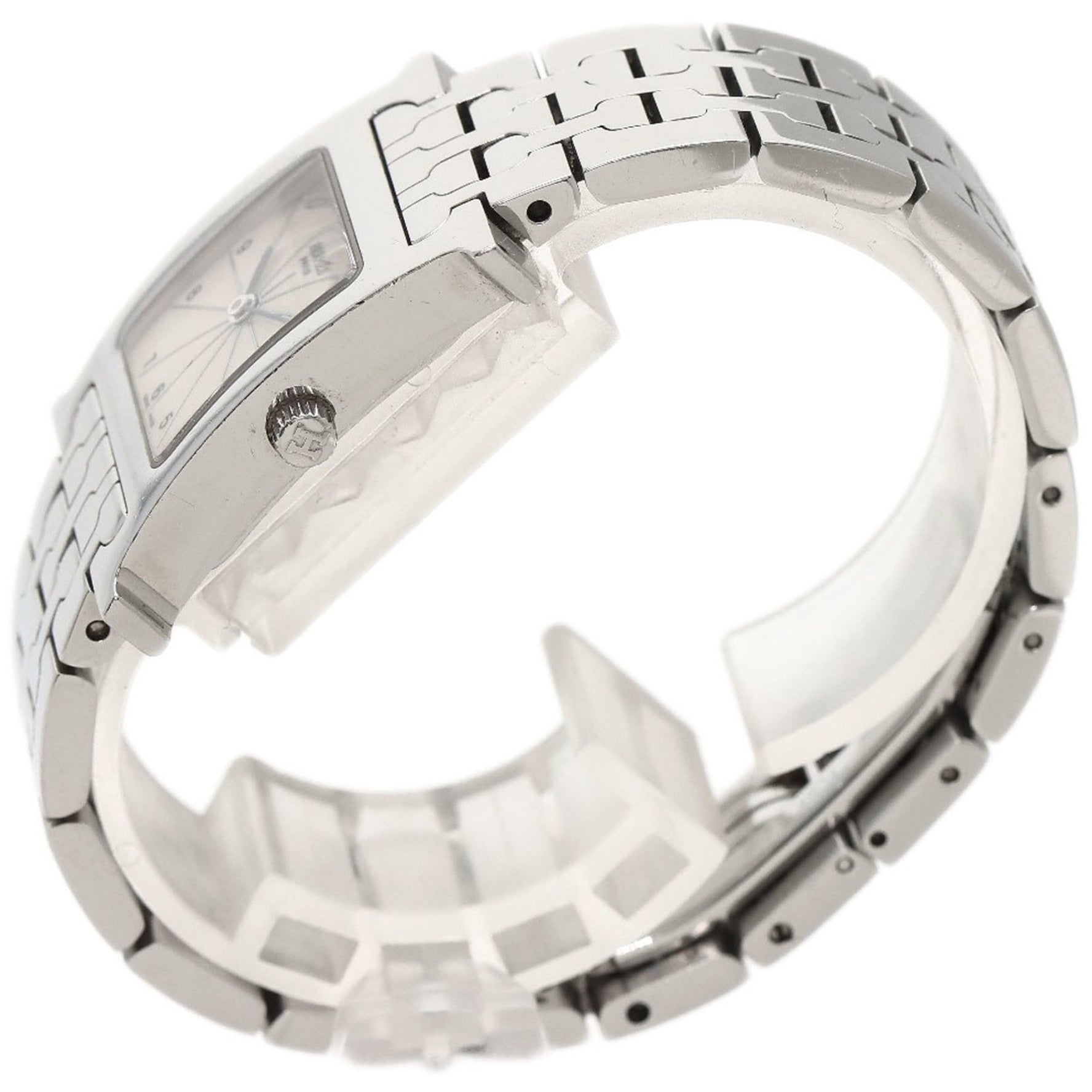 Hermes H Watch Stainless Steel SS Ladies