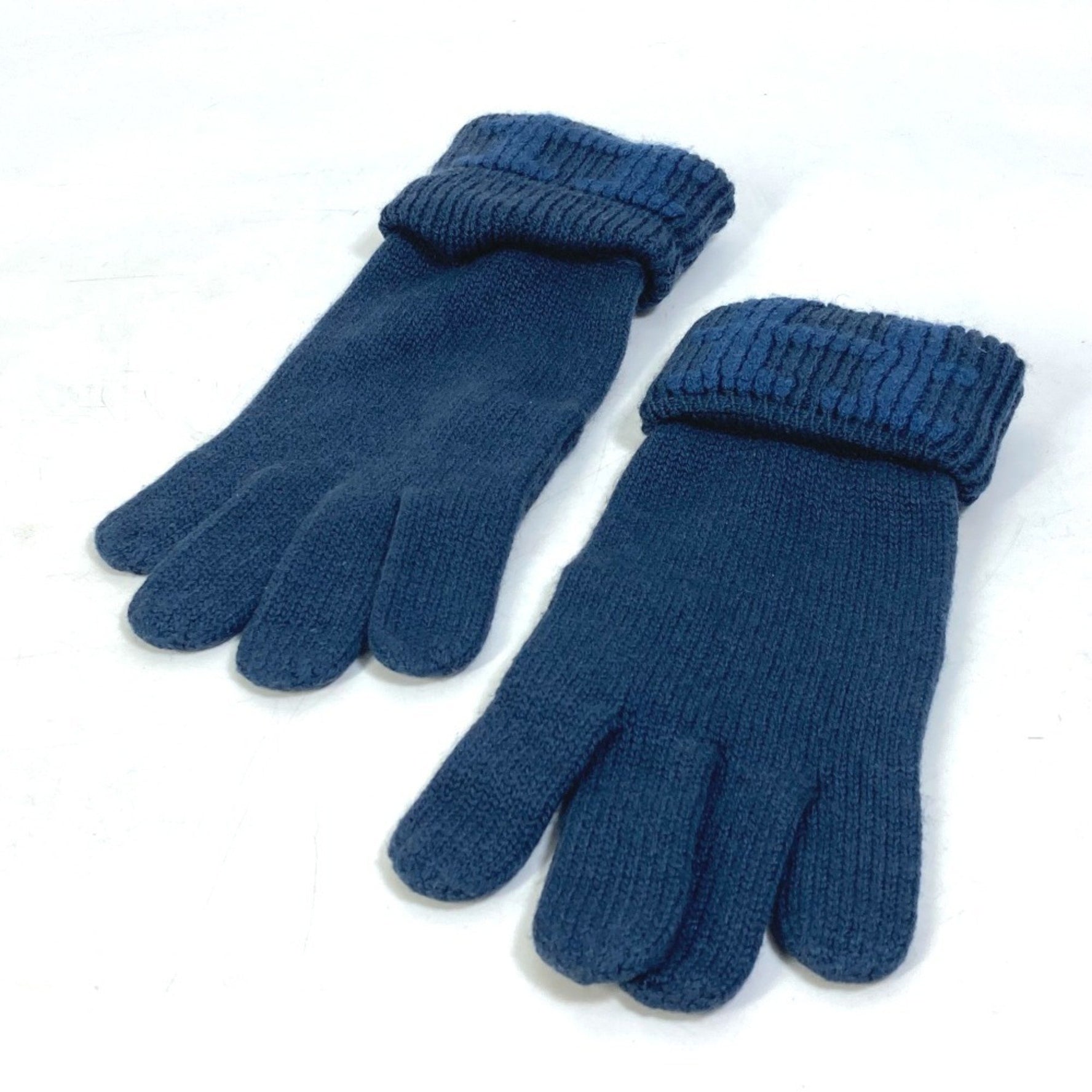 HERMES H logo cashmere gloves