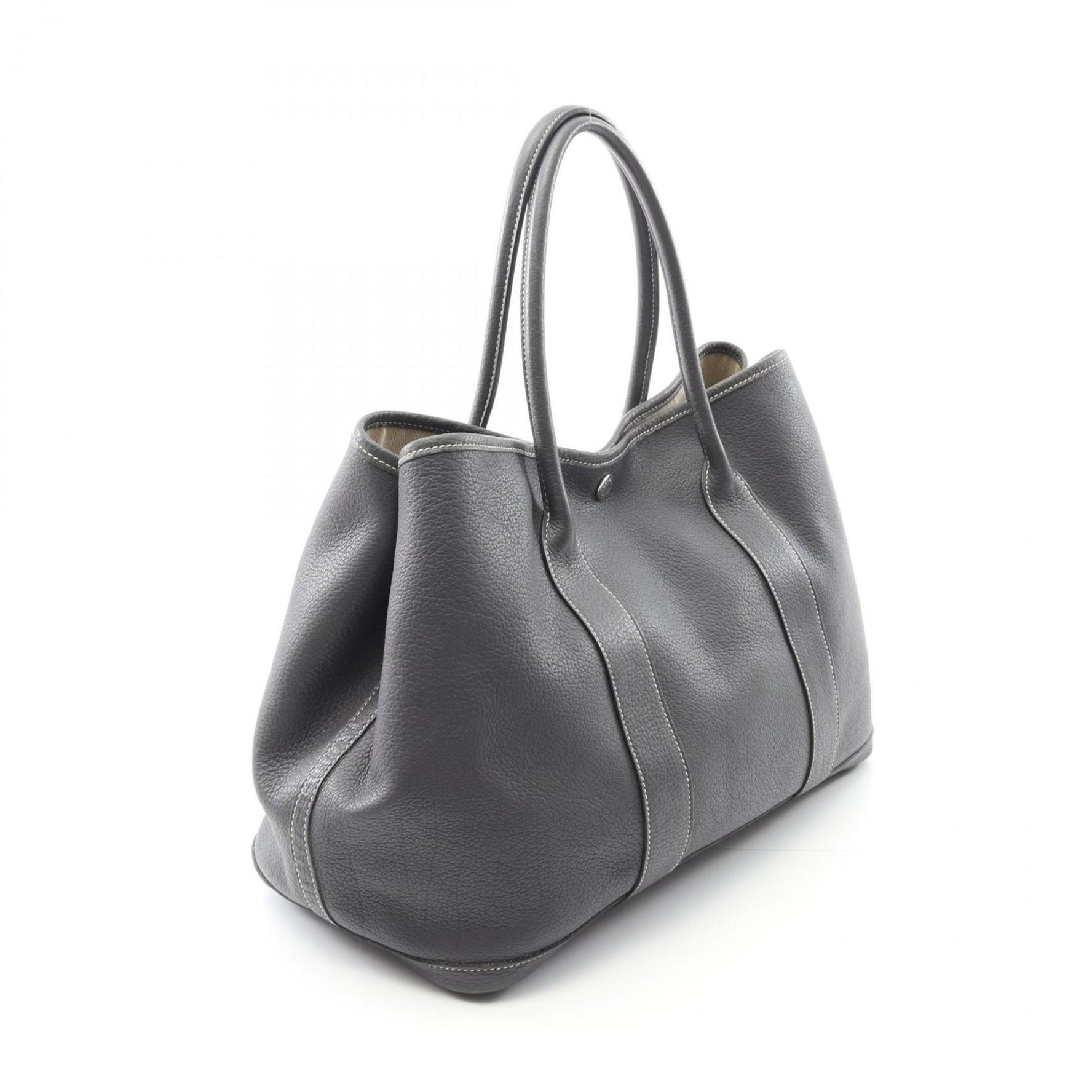Hermes Hermès Garden Party PM Tote Bag in Negonda Leather, Gray