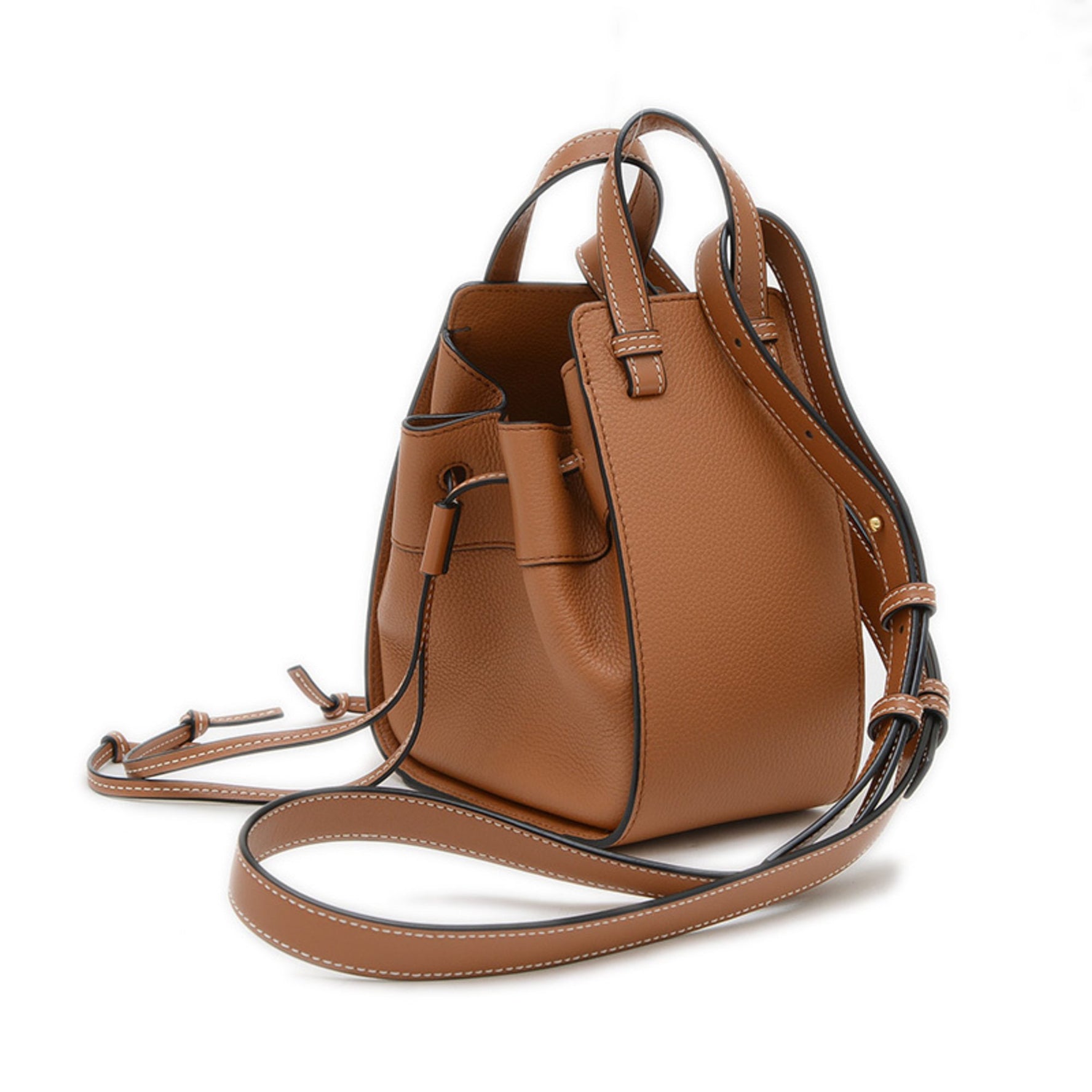 Loewe Hammock Drawstring Mini Leather Handbag in (BP)