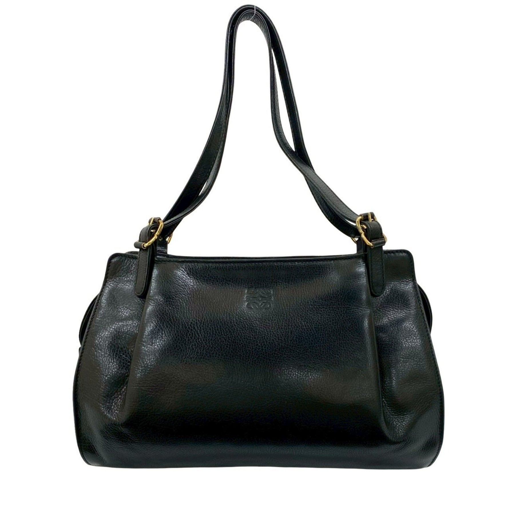 LOEWE Anagram Logo Embossed Leather Mini Tote Bag in