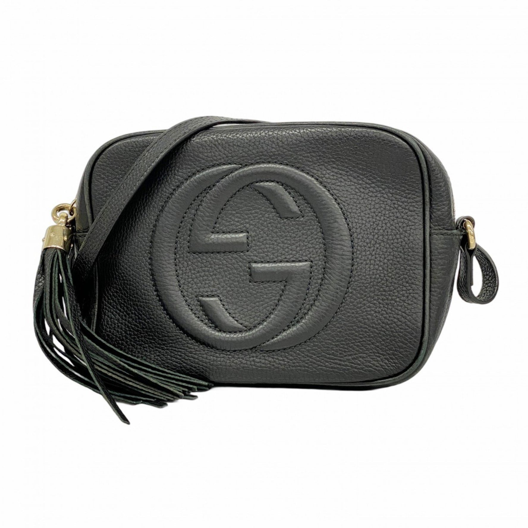 Gucci Soho Shoulder Bag Leather Champagne