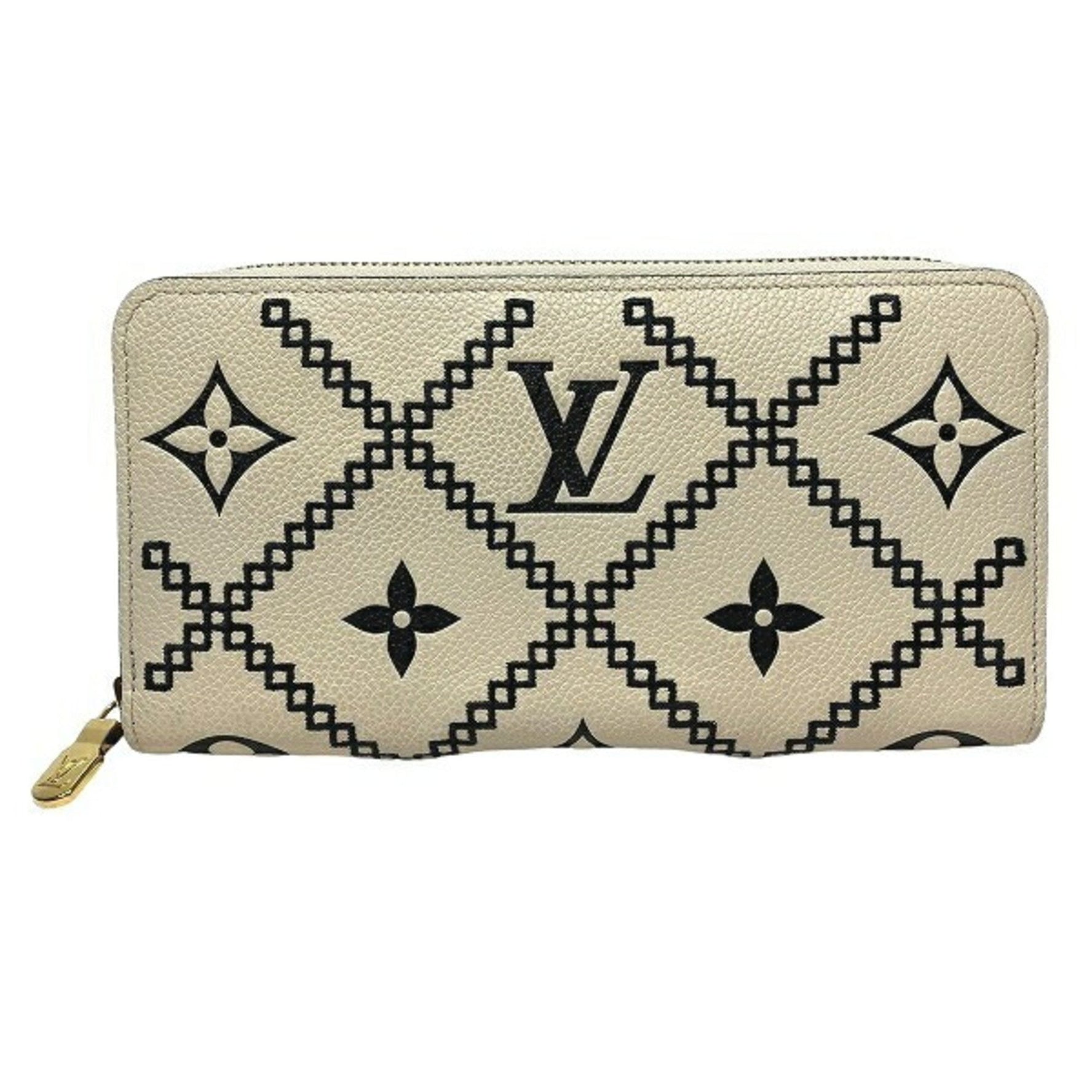 Louis Vuitton Monogram Empreinte Broderie Zippy Wallet Long