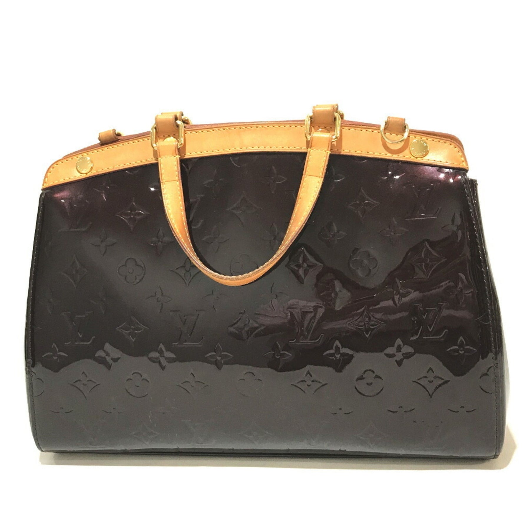 Louis Vuitton Monogram Vernis MM Shoulder Bag Handbag Terre Donbre