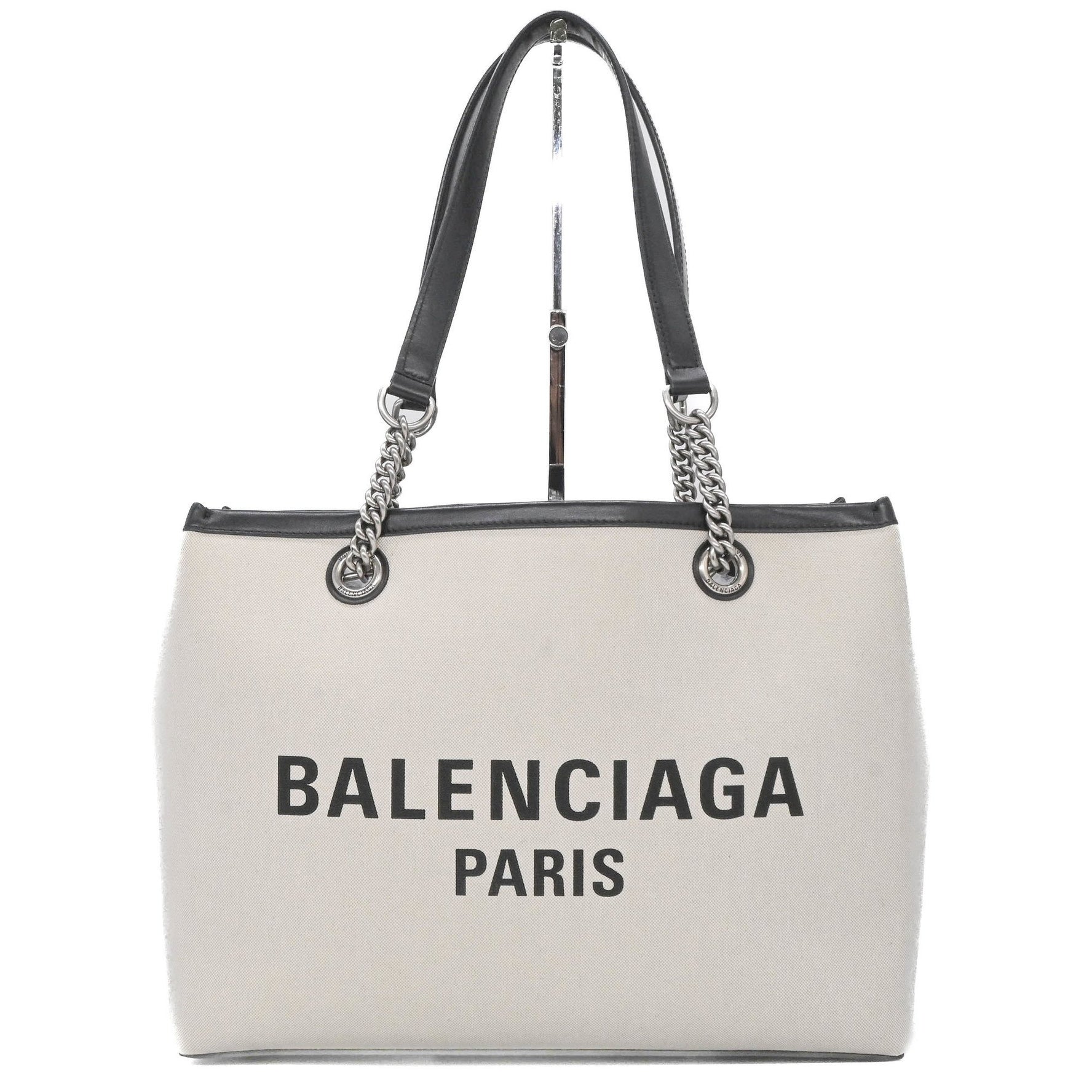 BALENCIAGA Duty Free Tote Bag, Medium, White