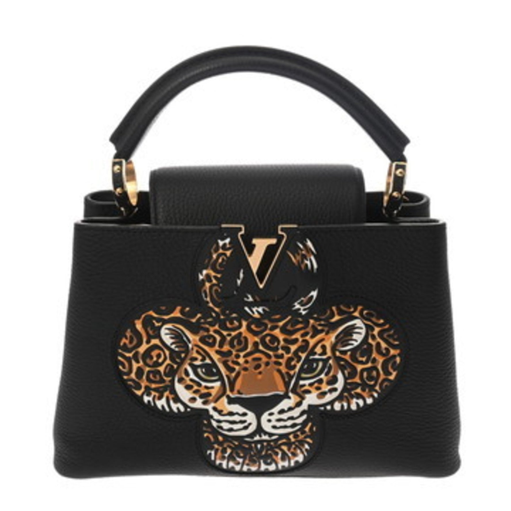 LOUIS VUITTON Capucines BB Tiger Taurillon Leather Handbag