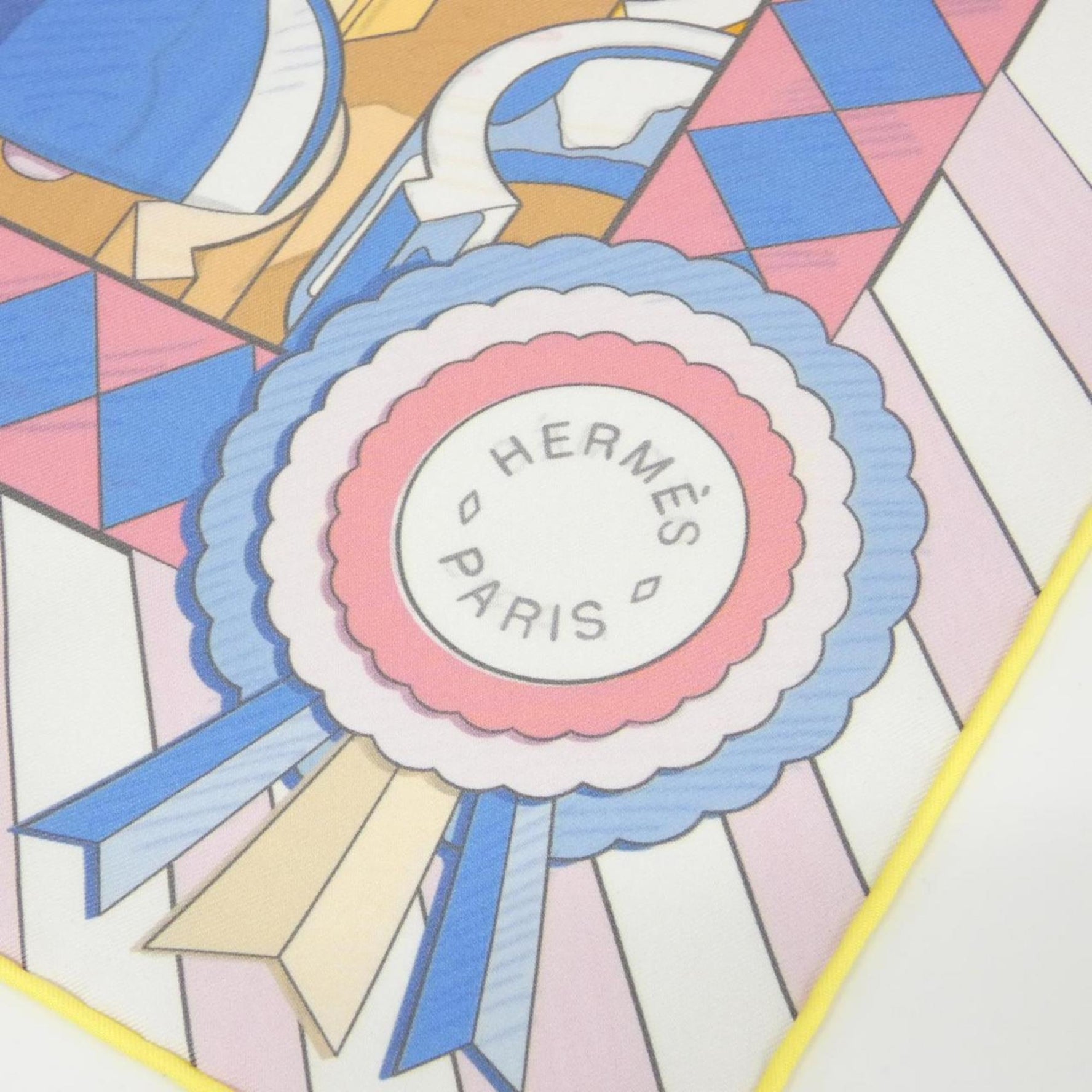 Hermes Hermès PONY PIT STOP Carre Double Face Scarf