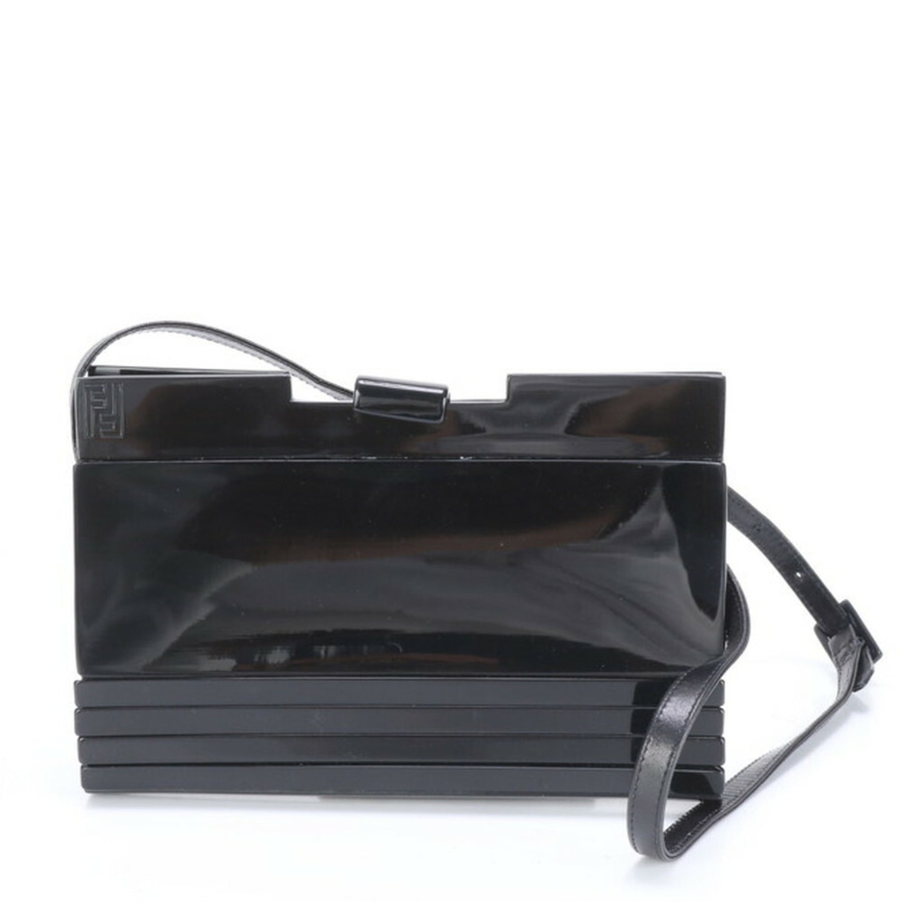 Fendi FF leather shoulder bag, tote handbag
