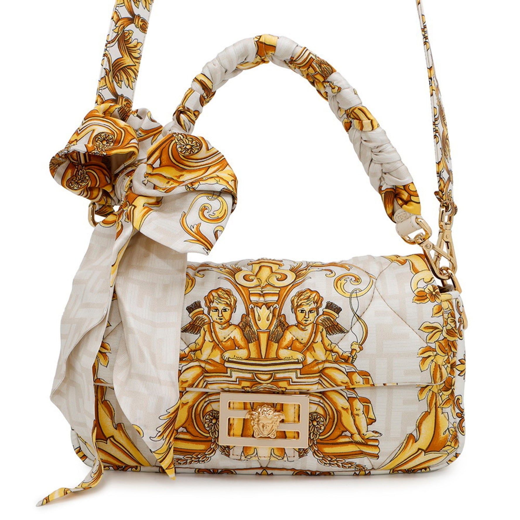 Fendi handbag, Fendace Mamma Bucket nylon shoulder bag