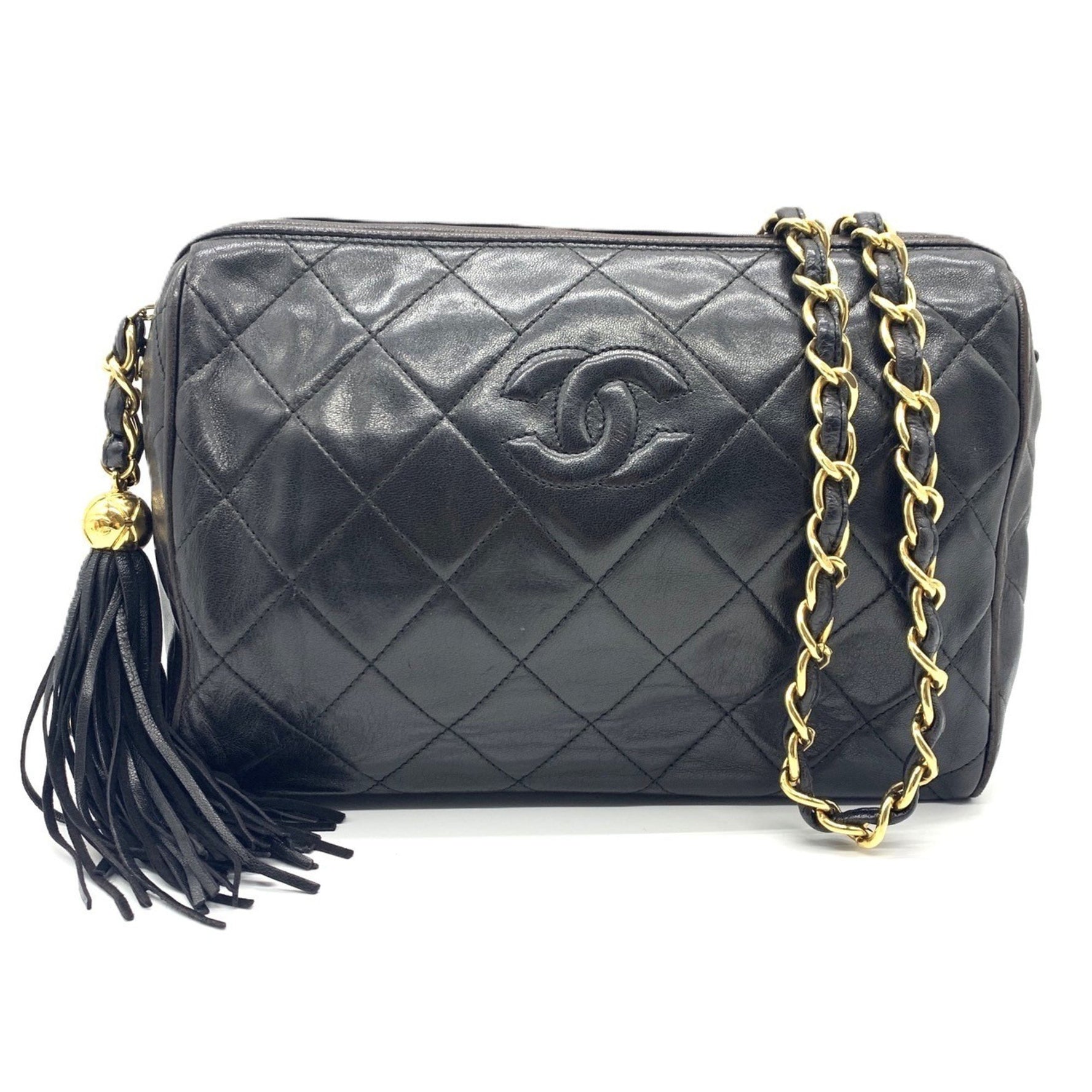 Chanel Chain Shoulder Bag Matelasse Leather