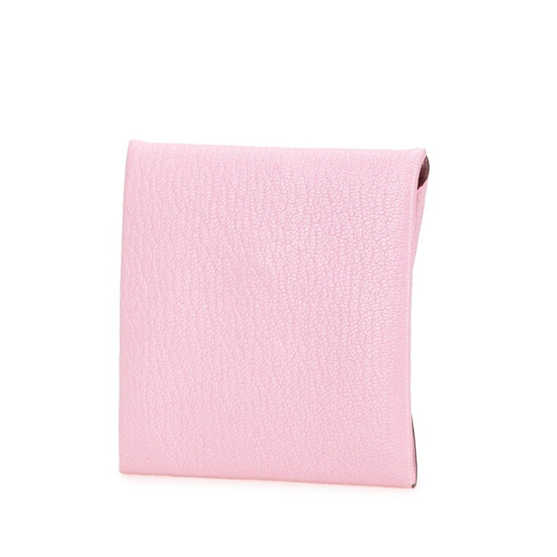 Hermes Hermès Bastia wallet/coin case in Mauve Sylvestre chevre .