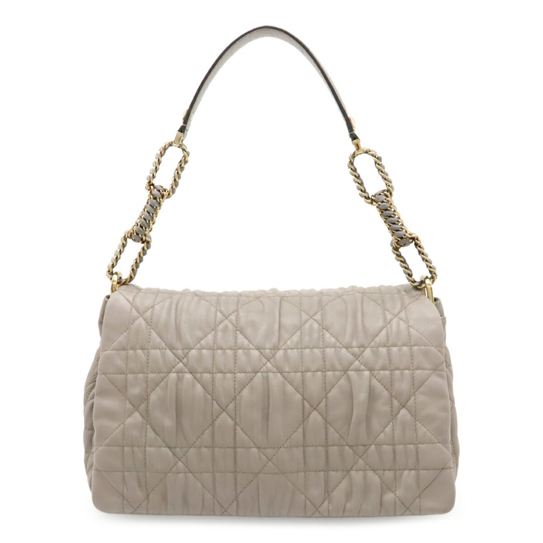 Christian Dior Cannage Leather Chain Shoulder Bag in