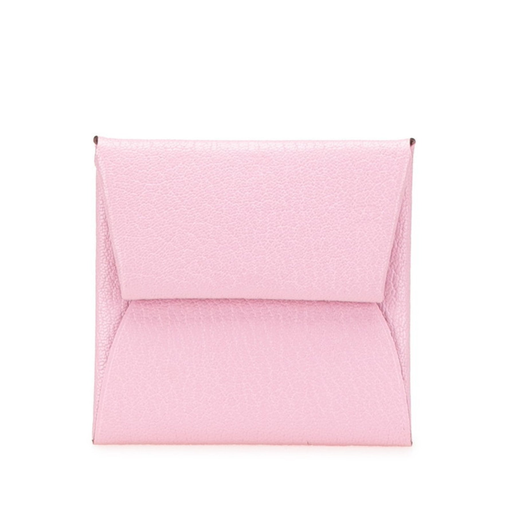 Hermes Hermès Bastia wallet/coin case in Mauve Sylvestre chevre .