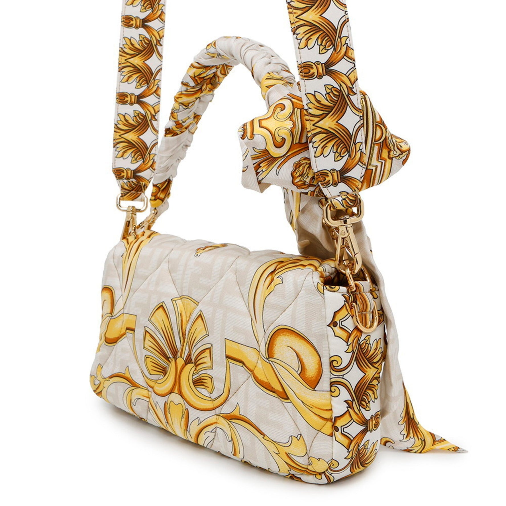 Fendi handbag, Fendace Mamma Bucket nylon shoulder bag