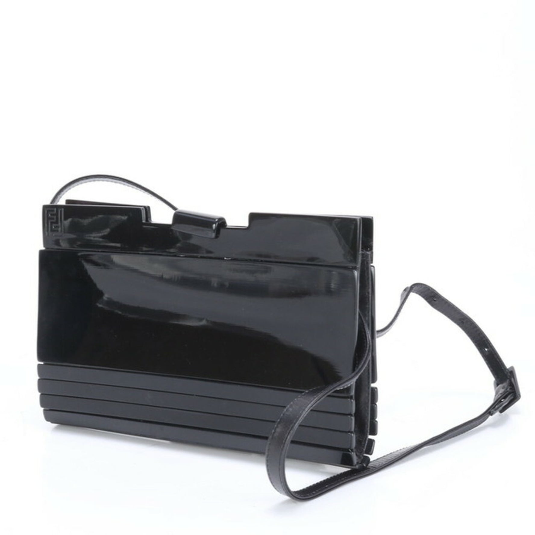 Fendi FF leather shoulder bag, tote handbag