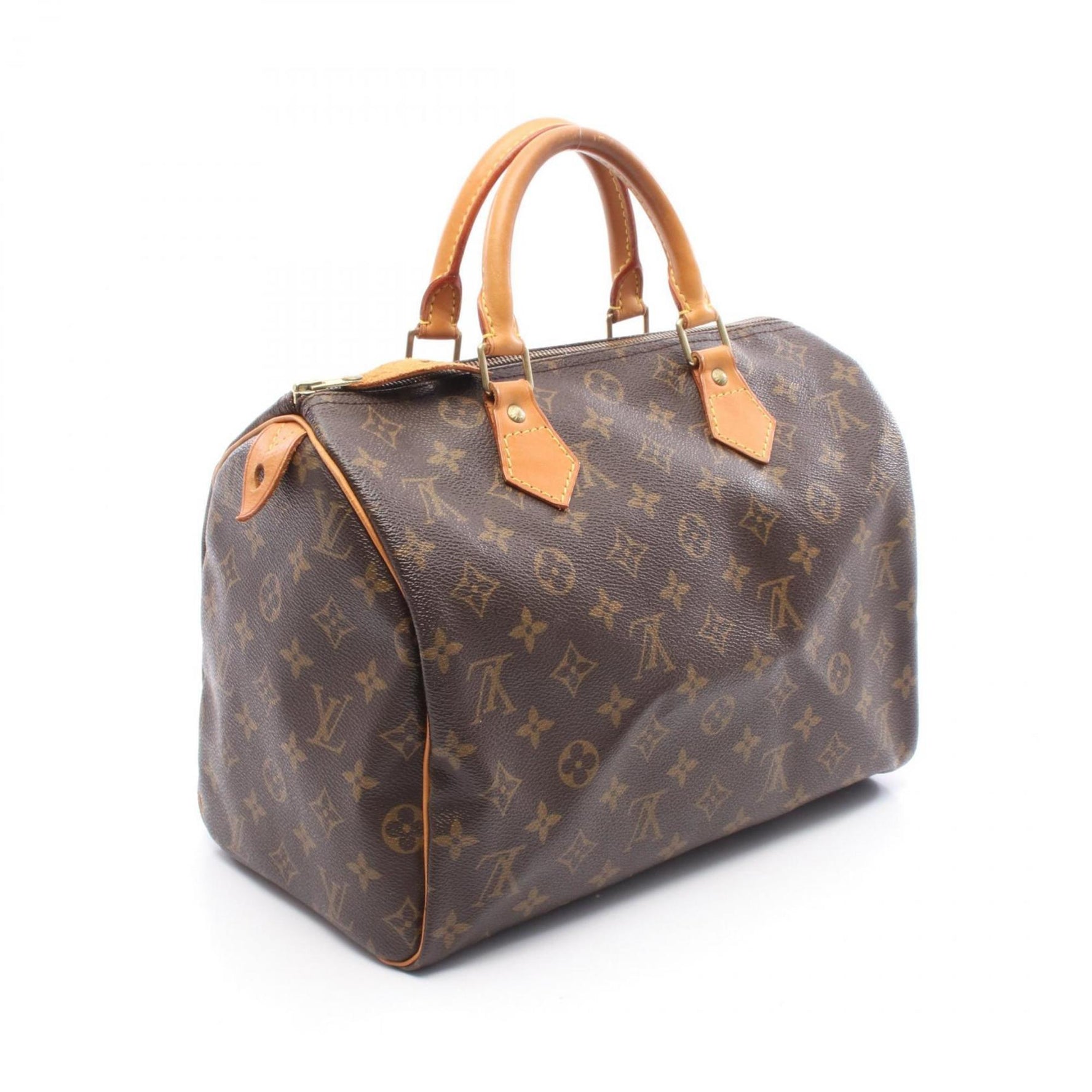 Louis Vuitton Speedy 30 Handbag, Coated Canvas and Leather, Monogram, Brown