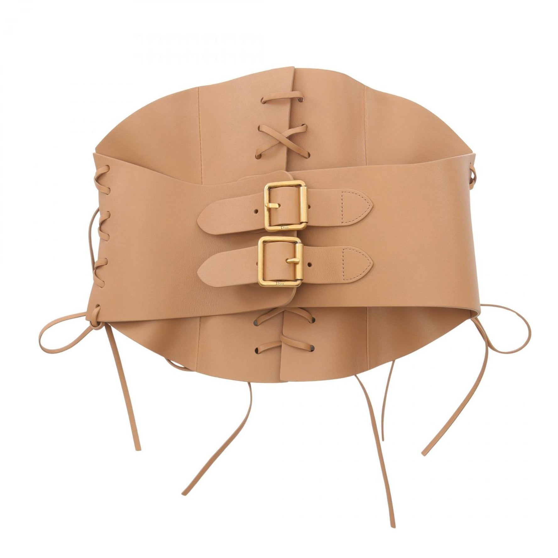 Christian Dior Dior D-Lace Corset Belt, Leather