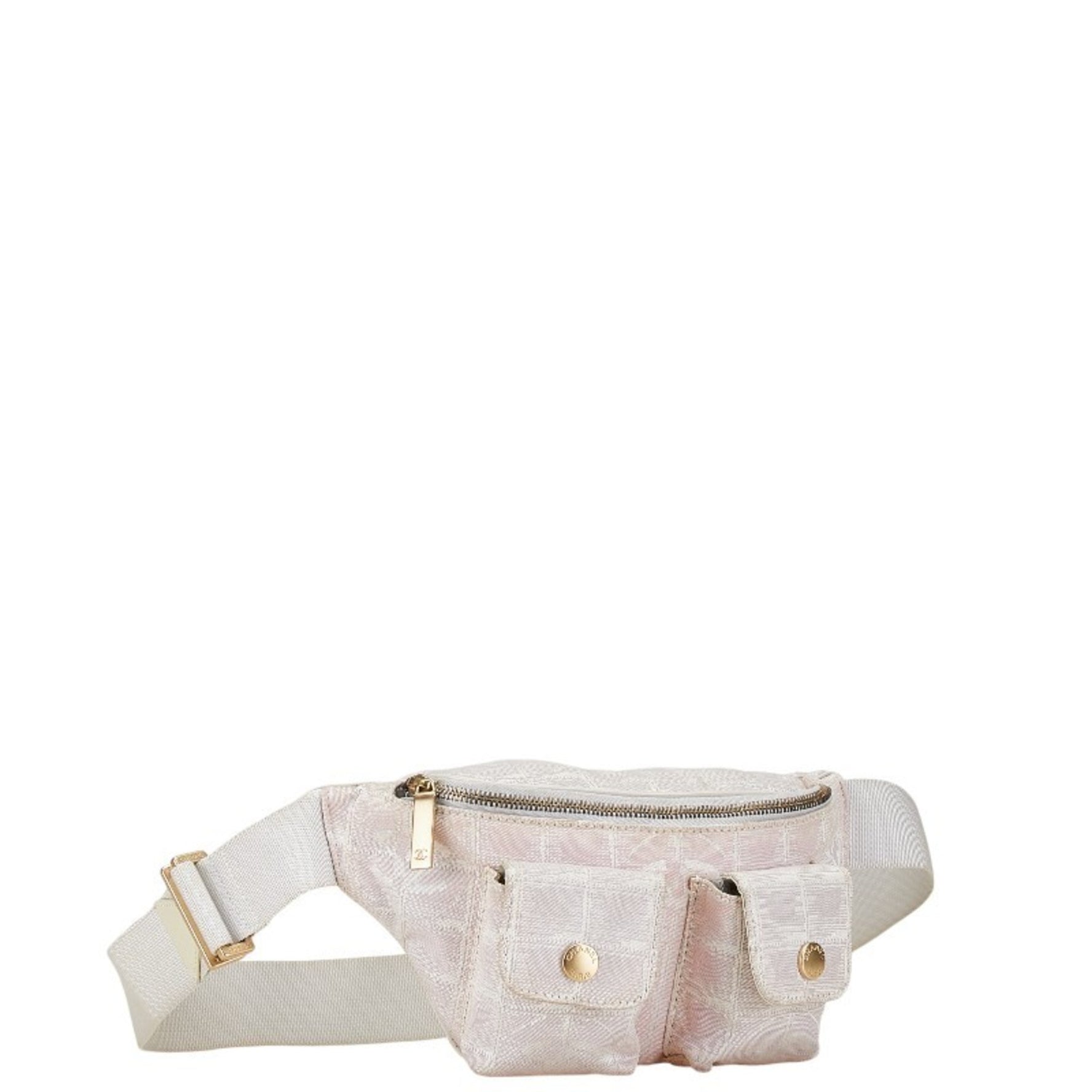 Chanel New Travel Line Waist Bag Body Canvas