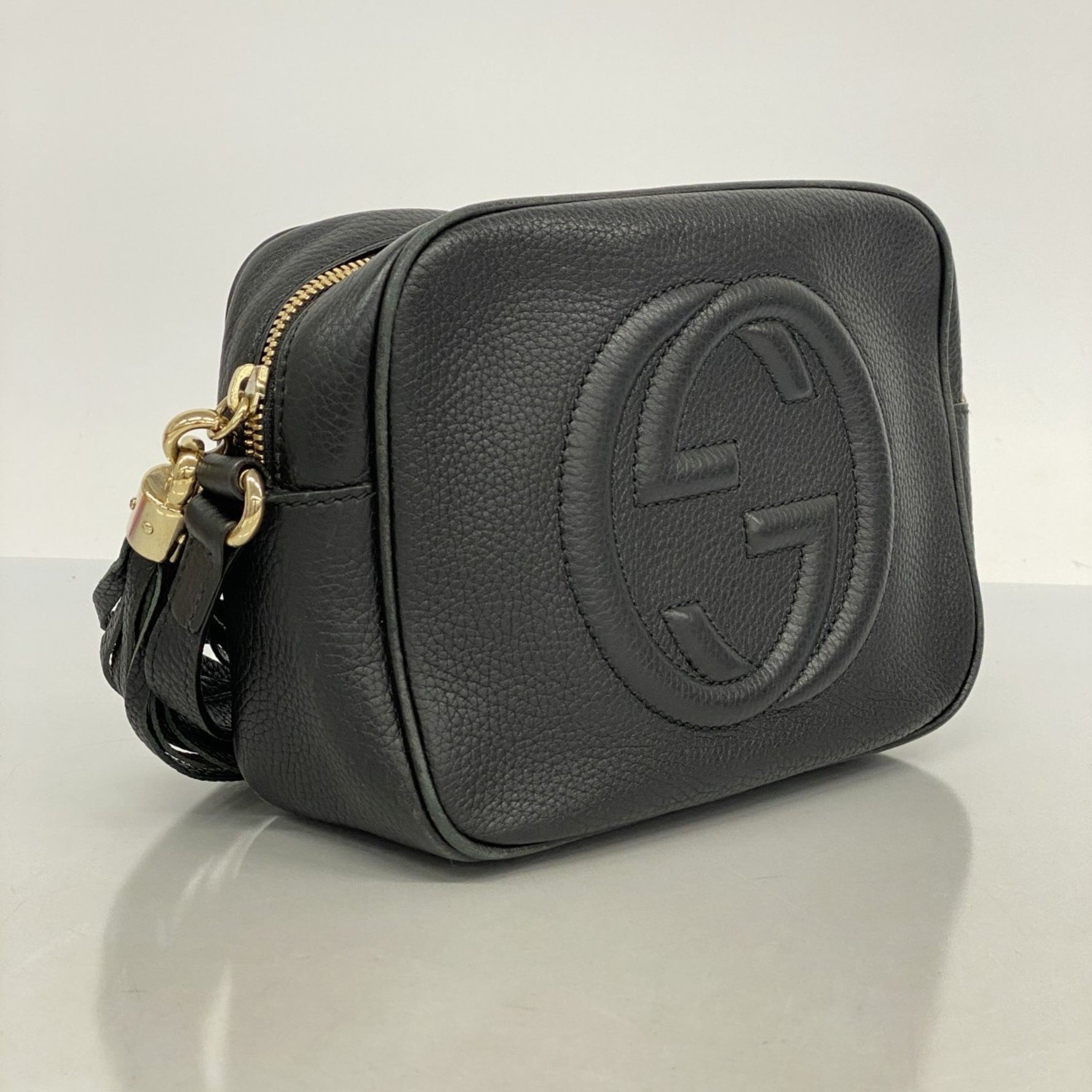 Gucci Soho Shoulder Bag Leather Champagne