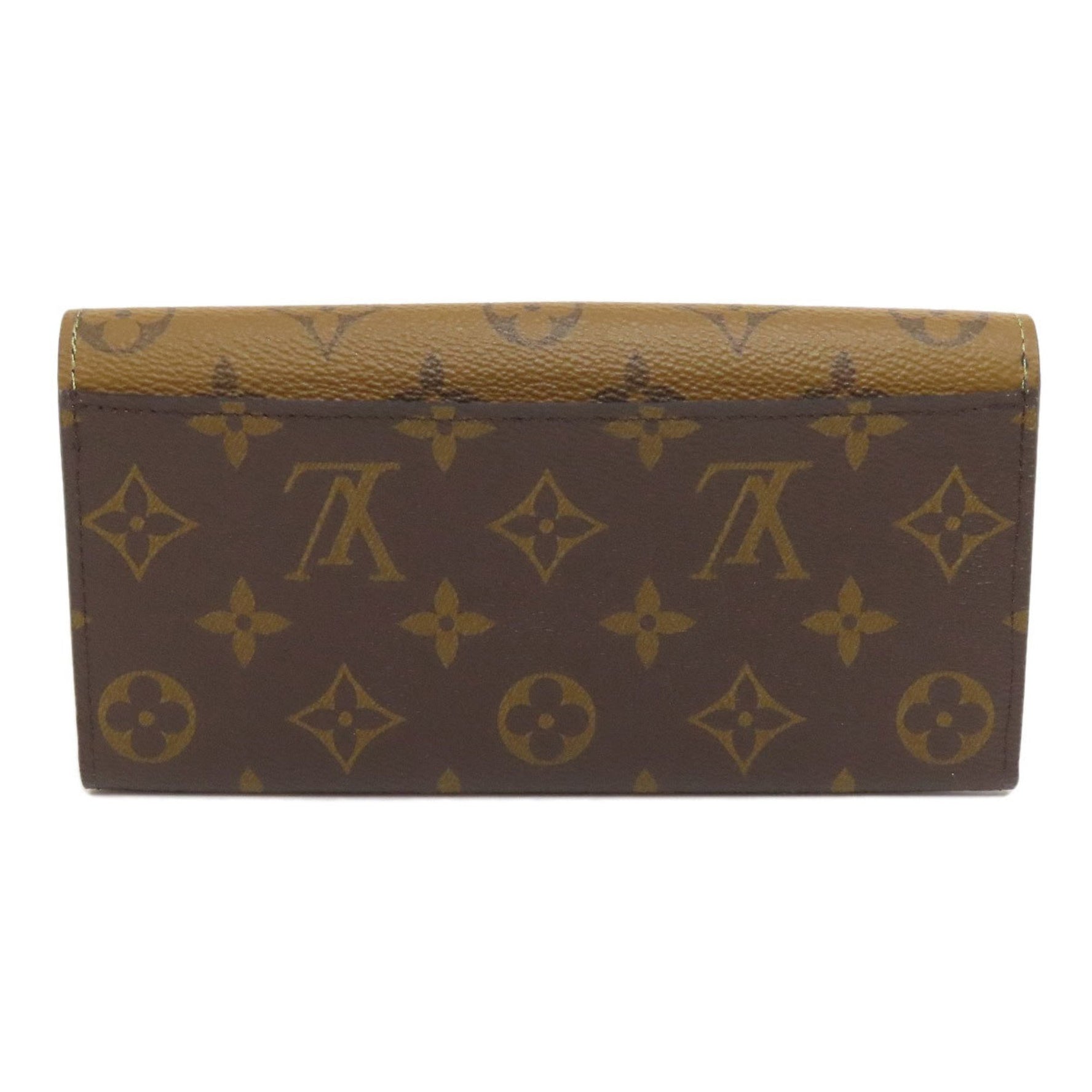 Louis Vuitton Portefeuille Emily Long Wallet Monogram Reverse