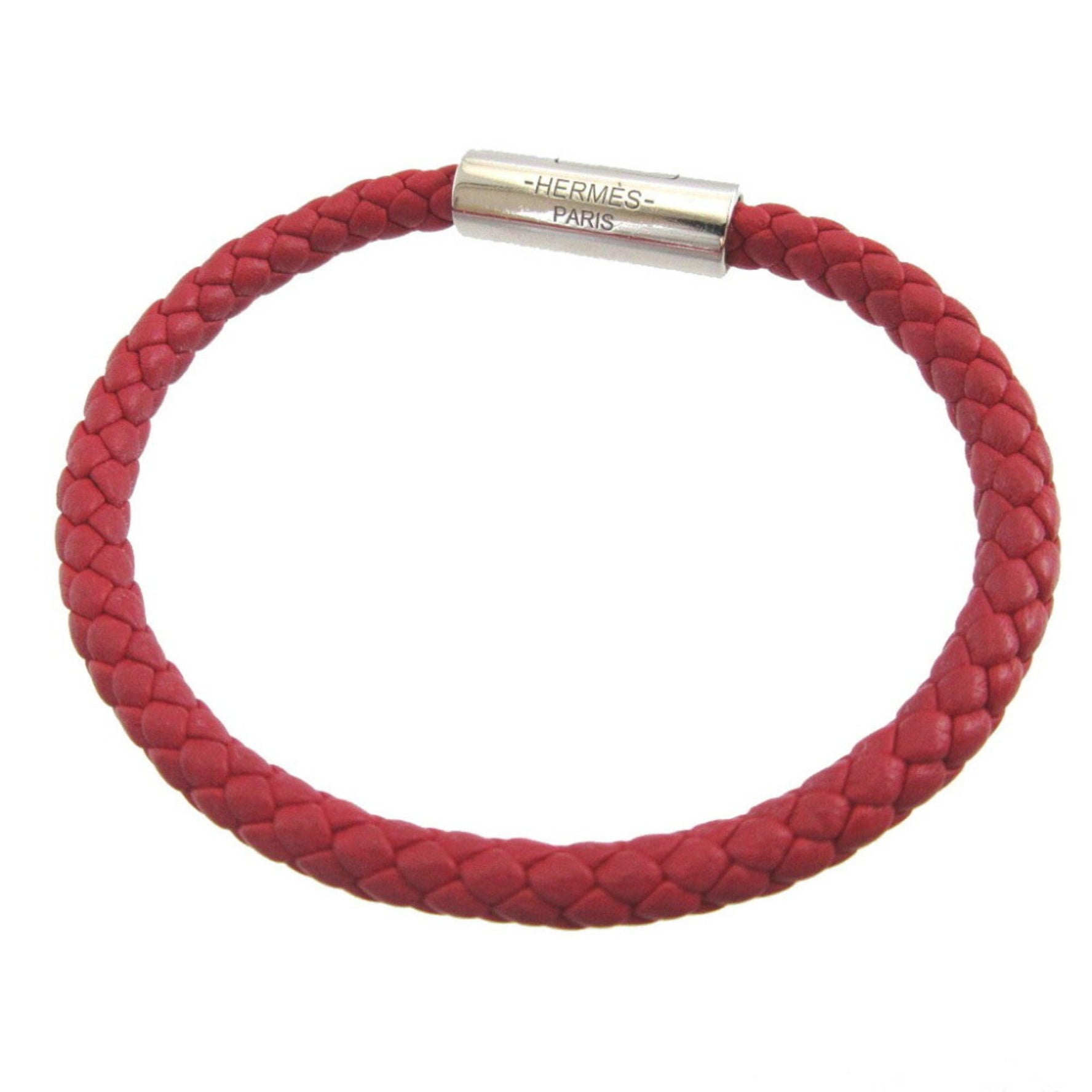 Hermes Goliath Leather Red Bracelet