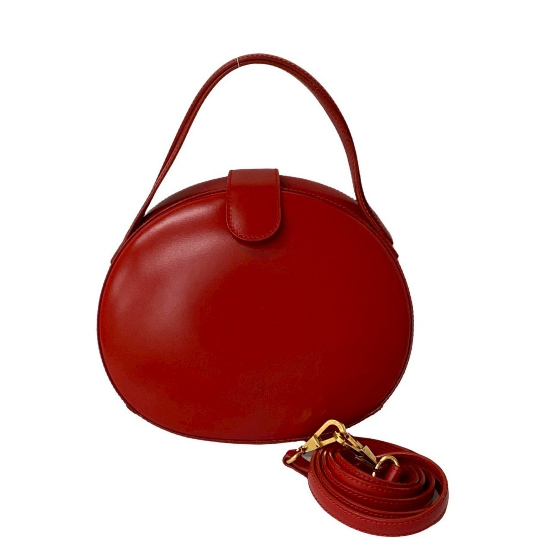LOEWE Anagram Logo Calf Leather Mini Shoulder Bag/Handbag Red