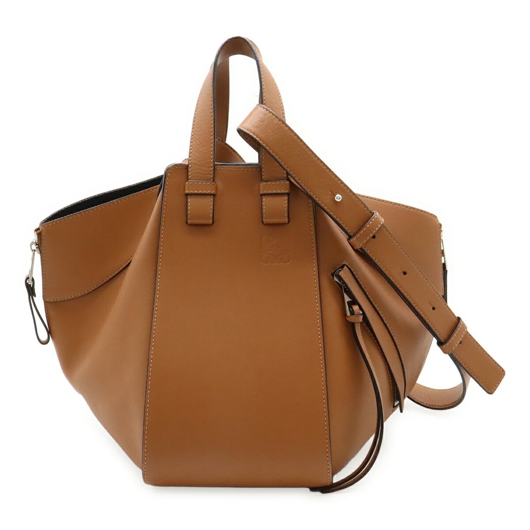 LOEWE Hammock Bag, small handbag/shoulder bag, leather, tan