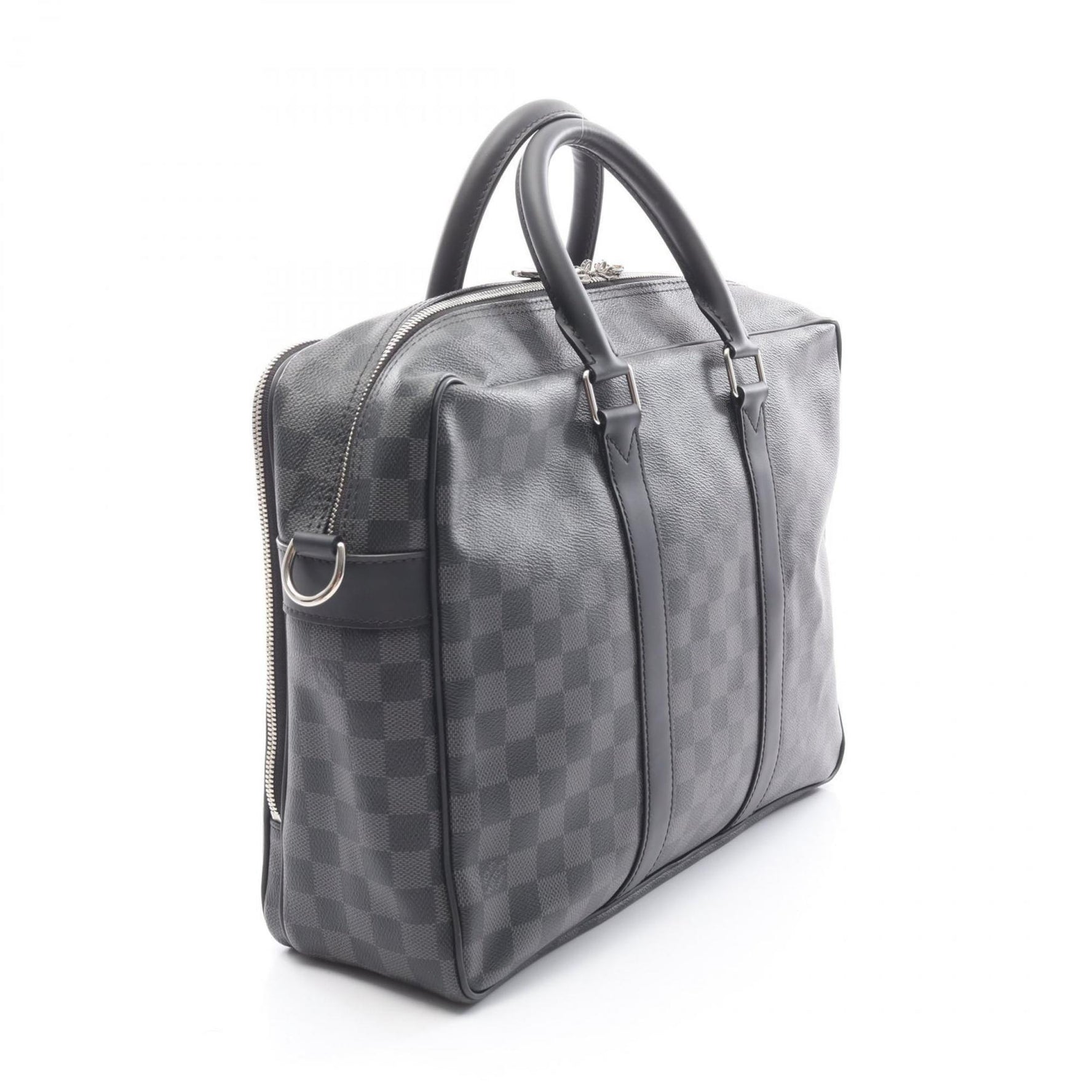 Louis Vuitton Ikar NM Briefcase Bag, Coated Canvas and Leather with Damier Graphite Finish