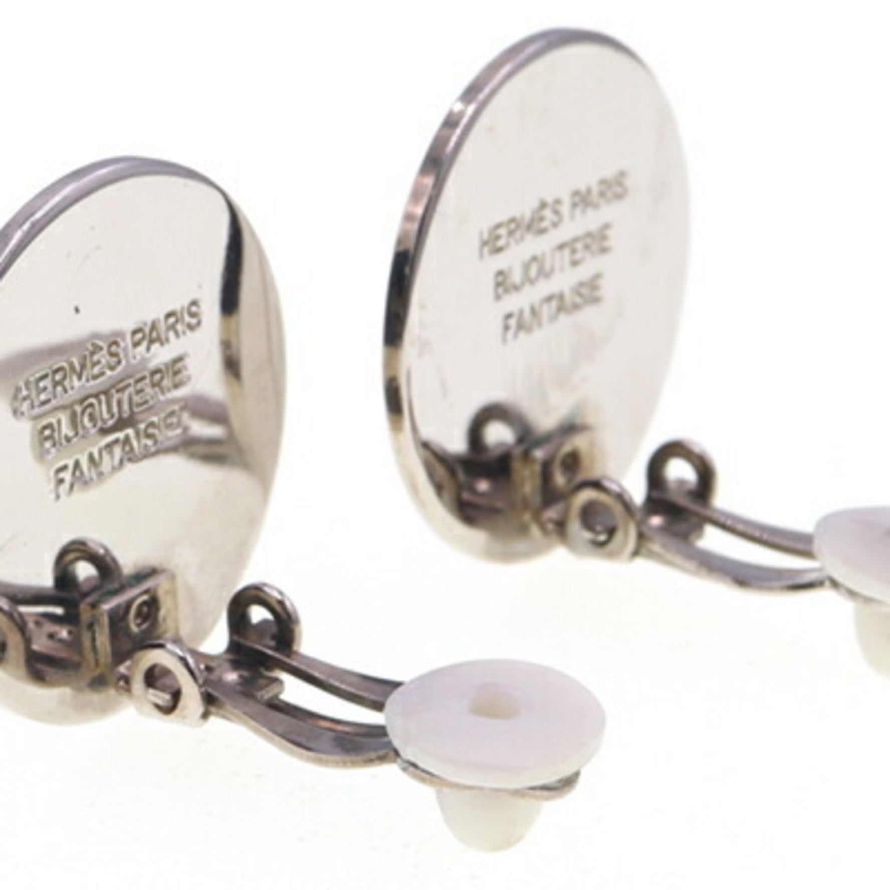 Hermes Serie Metal Earrings, Round