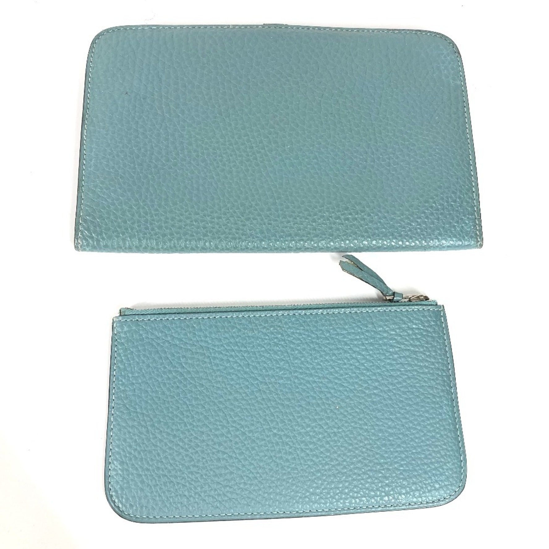 HERMES Dogon Duo GM Togo Long Wallet with Coin Case, Jean